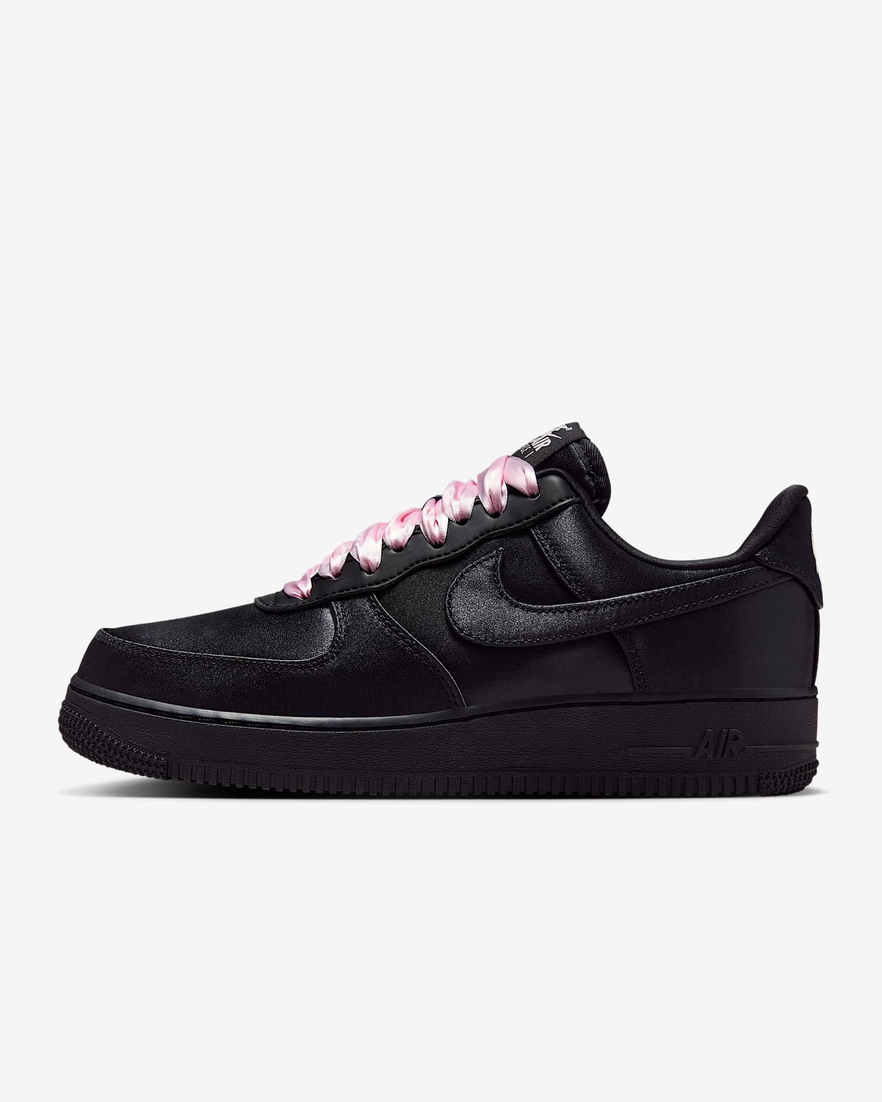 Nike Air Force 1 ’07 LV8 女子空军一号运动鞋 - 黑/冰粉/黑