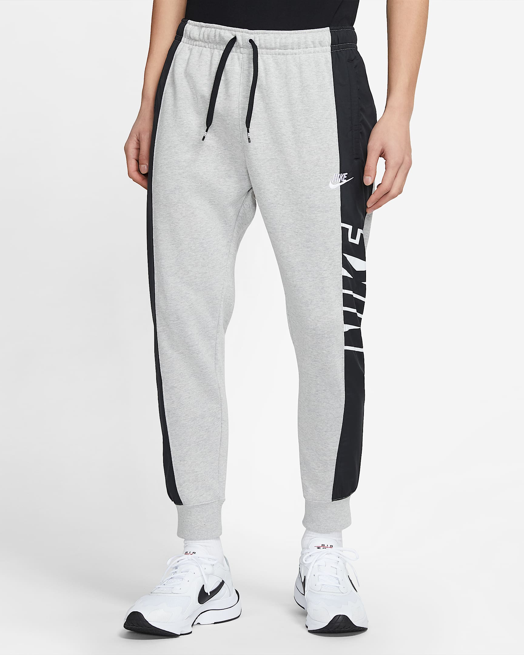 Nike Sportswear 男子长裤 - 麻灰/黑/白色