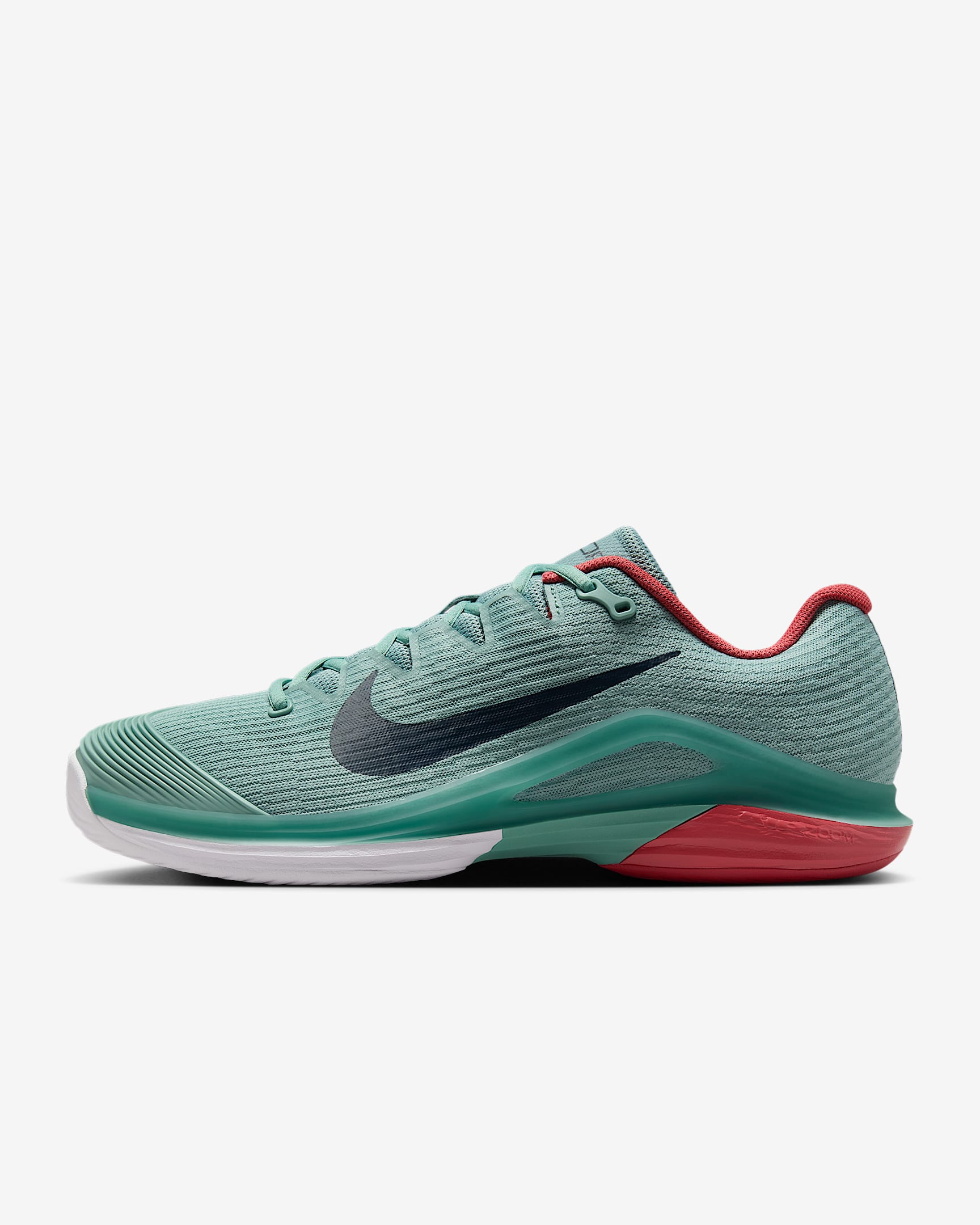Nike Vapor 12 男子硬地球场网球鞋 - 大炮灰/白色/粘土色/军械深海蓝