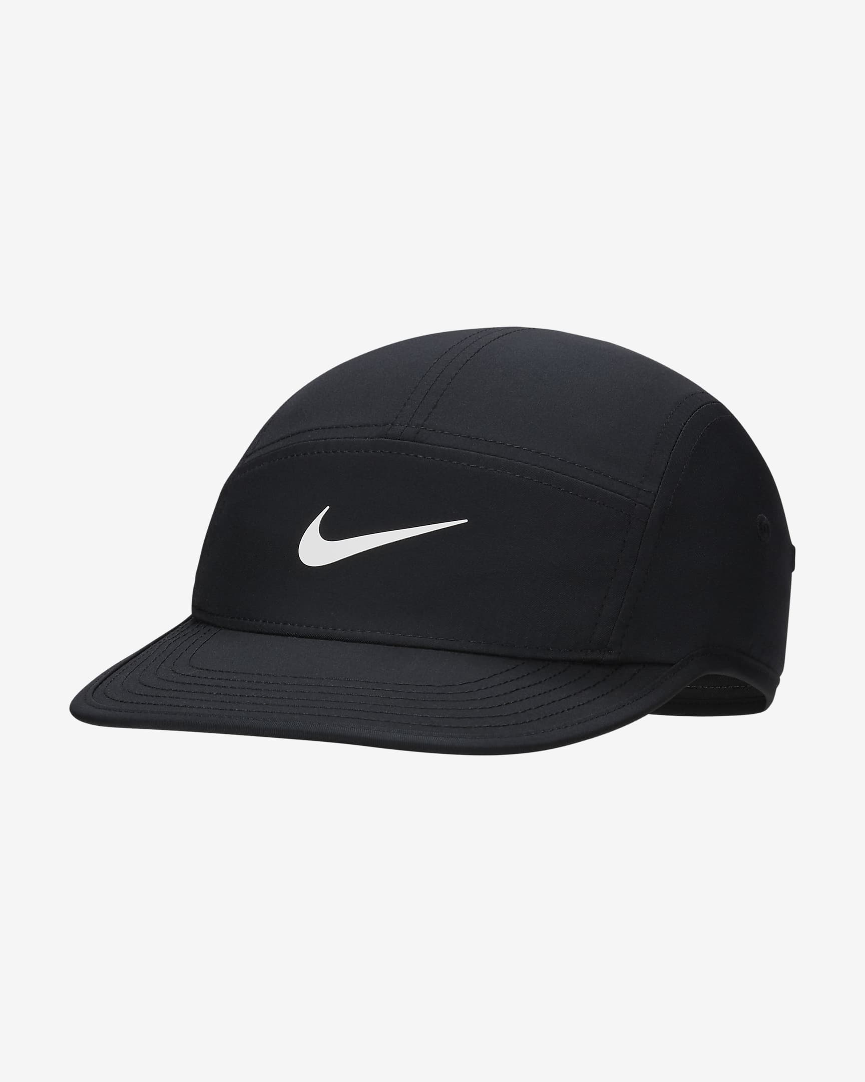 Nike Dri-FIT Fly 透气速干软顶耐克勾运动帽 - 黑/煤黑/白色