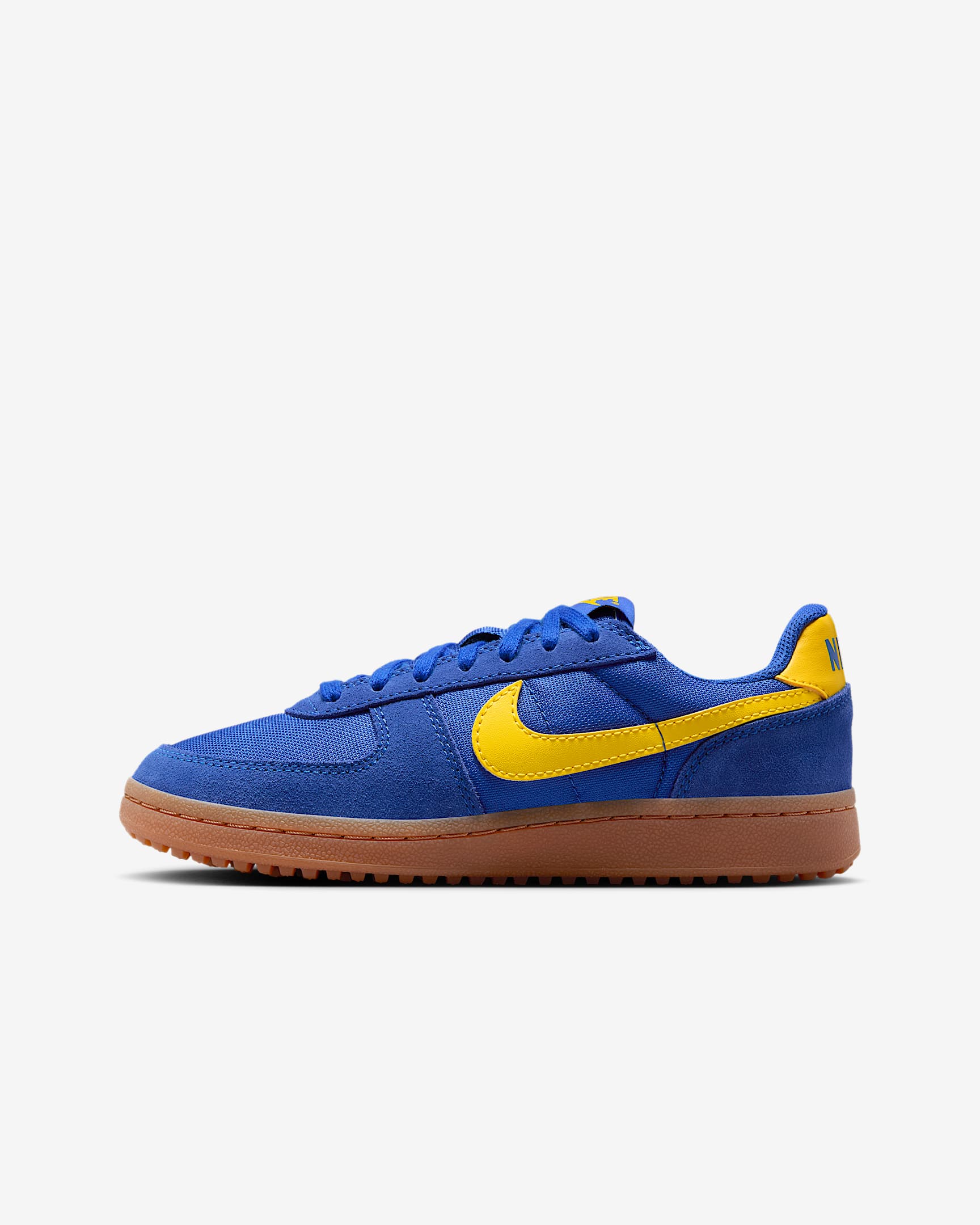 Nike Field General 大童薄底运动鞋 - 皇家蓝/橡皮中褐/发光黄