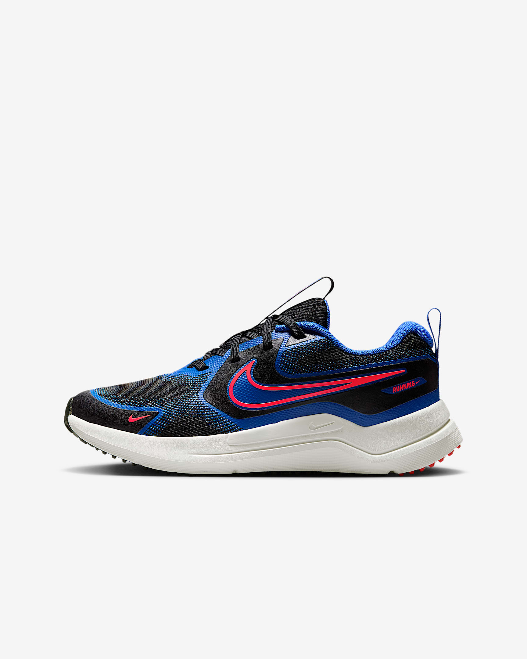Nike Cosmic Runner 耐克宇宙一号大童公路跑步鞋 - 黑/皇家蓝/山峰白/亮深红