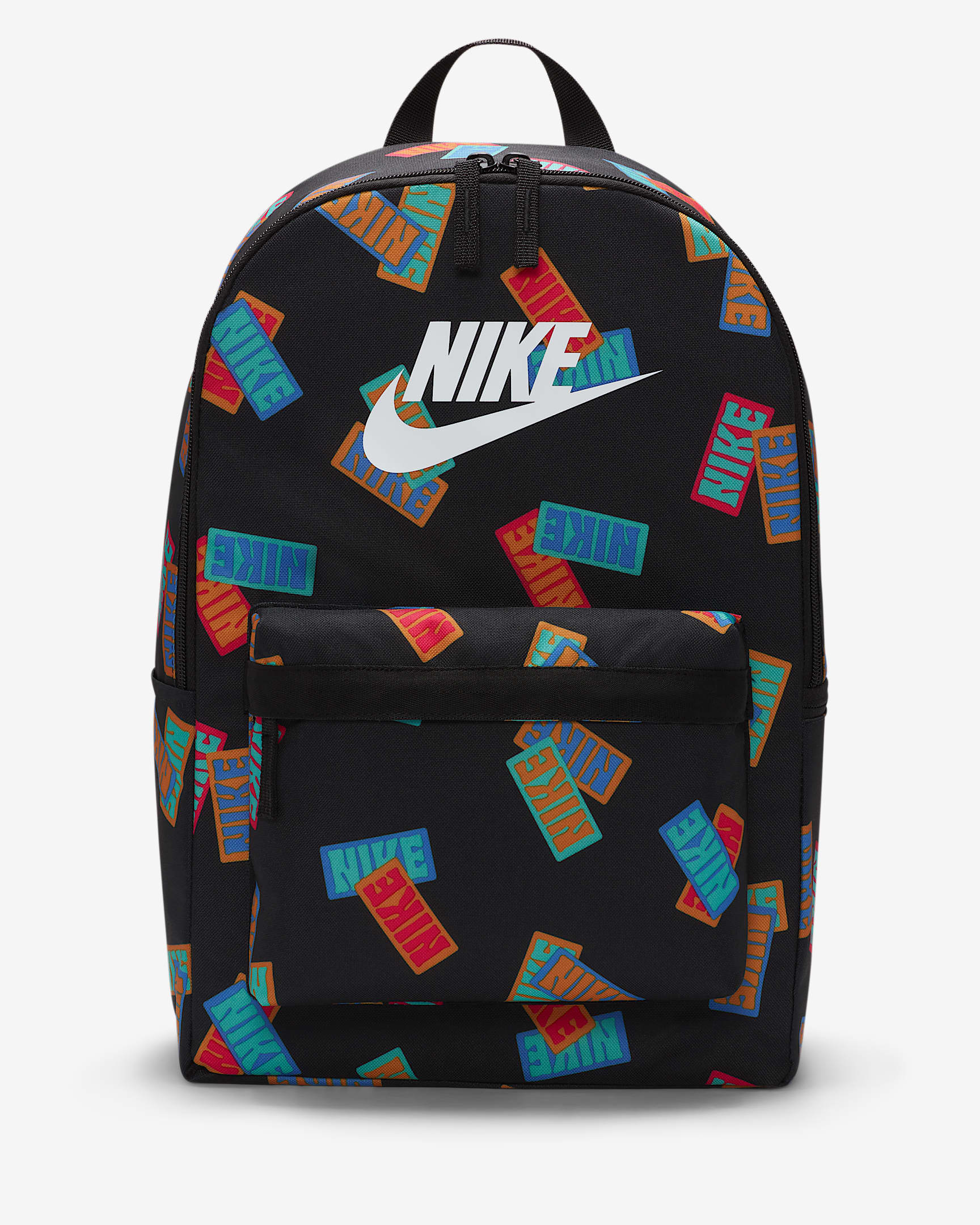 Nike Heritage 双肩包 - 黑/黑/白色