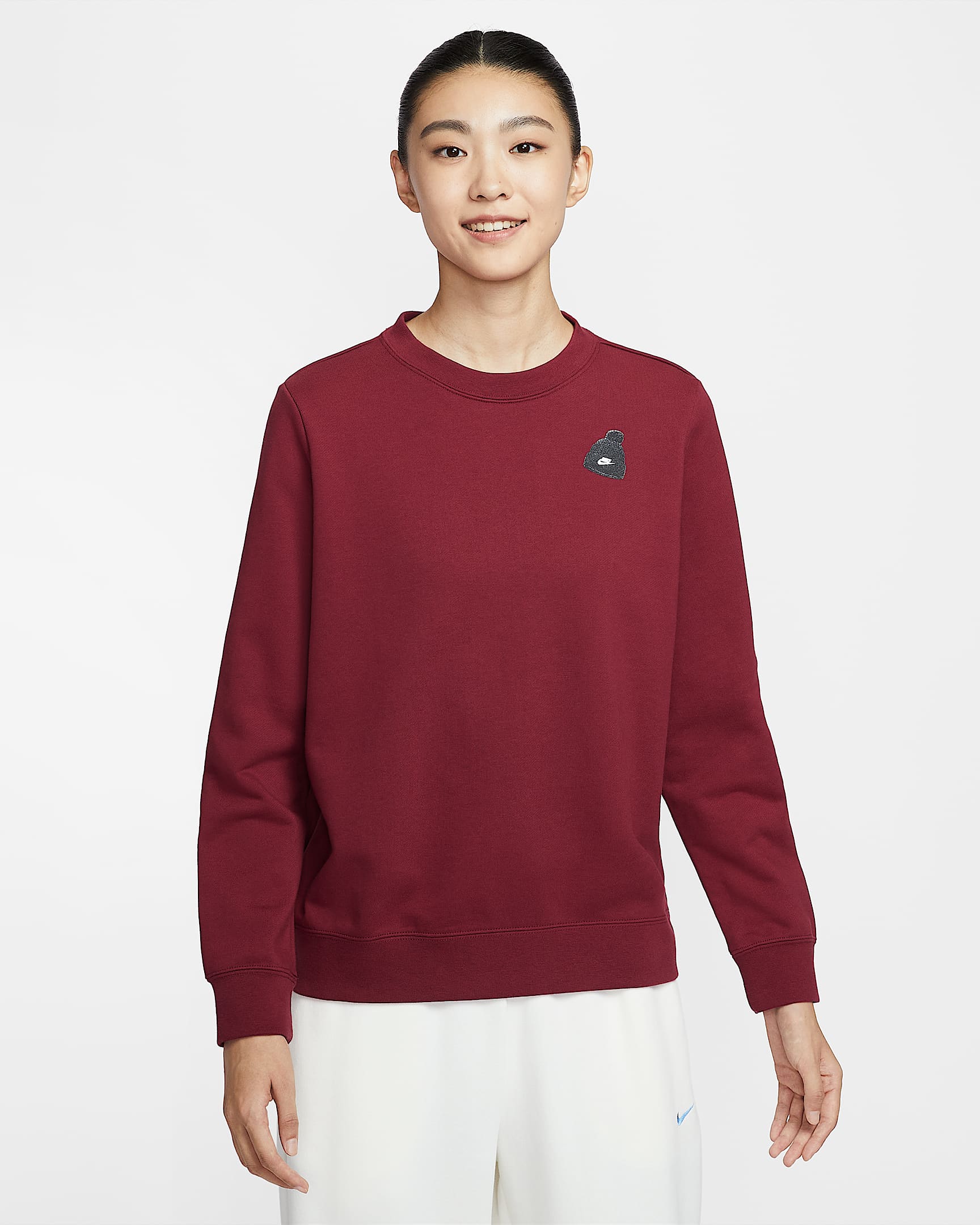 Nike Sportswear 女子针织圆领运动衫 - 队红