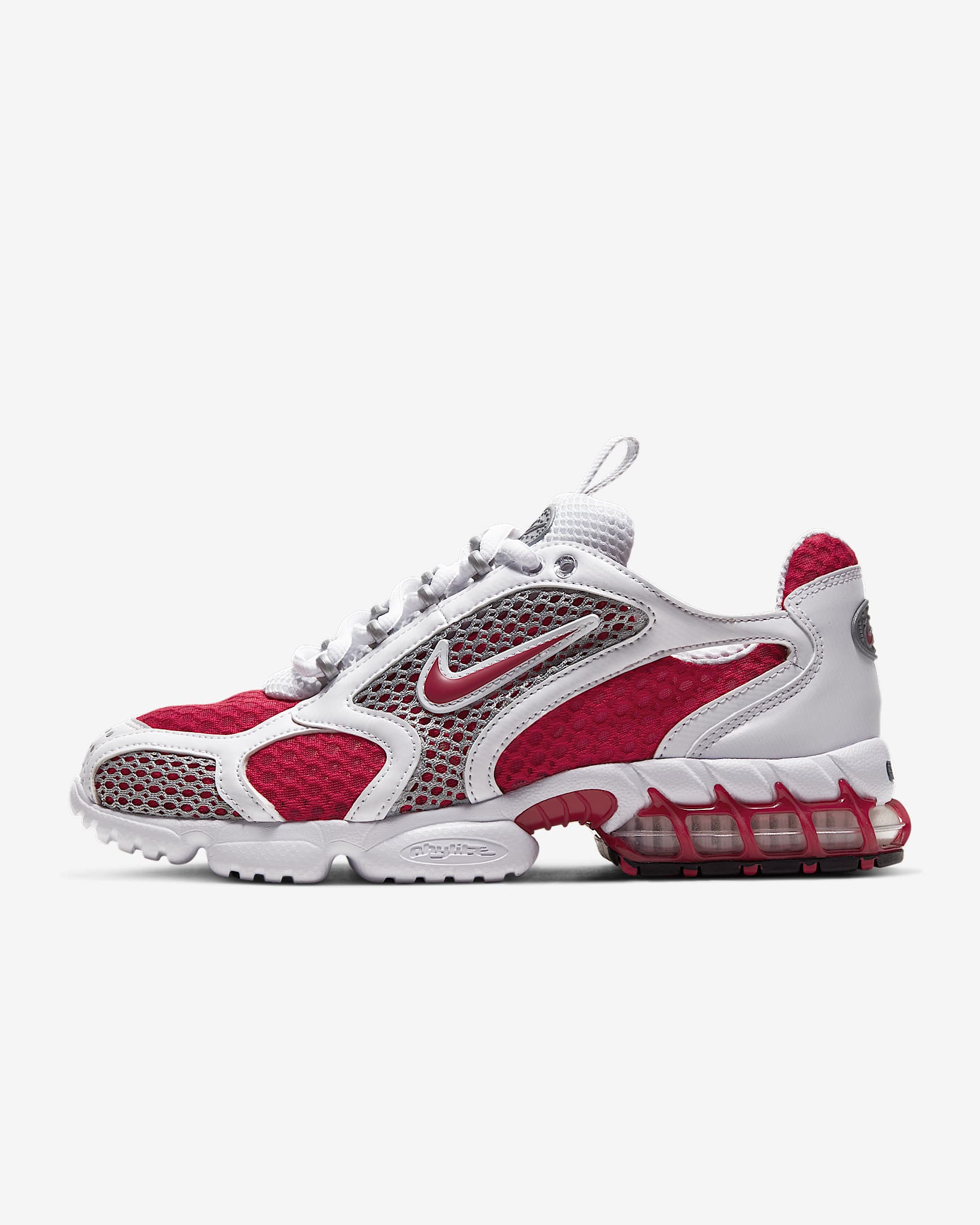 Nike Air Zoom Spiridon Cage 2 女子运动鞋 - 深红/白色/金属银/深红