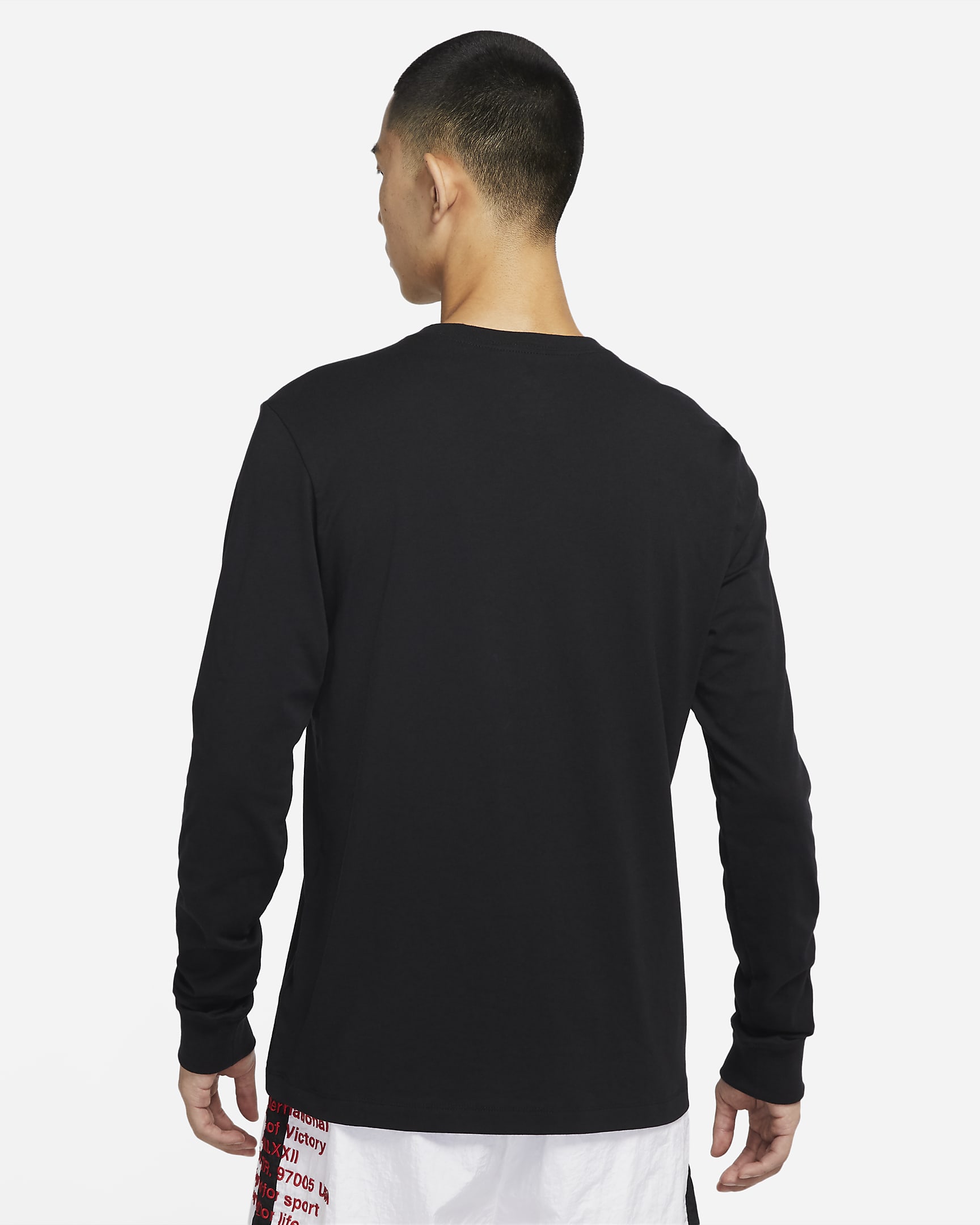 Nike Sportswear 男子长袖T恤 - 黑