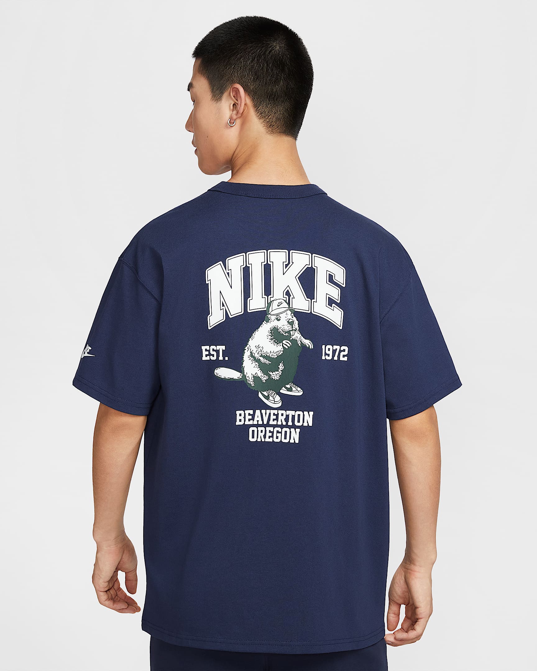 Nike Sportswear Premium 男子复古T恤 - 深藏青