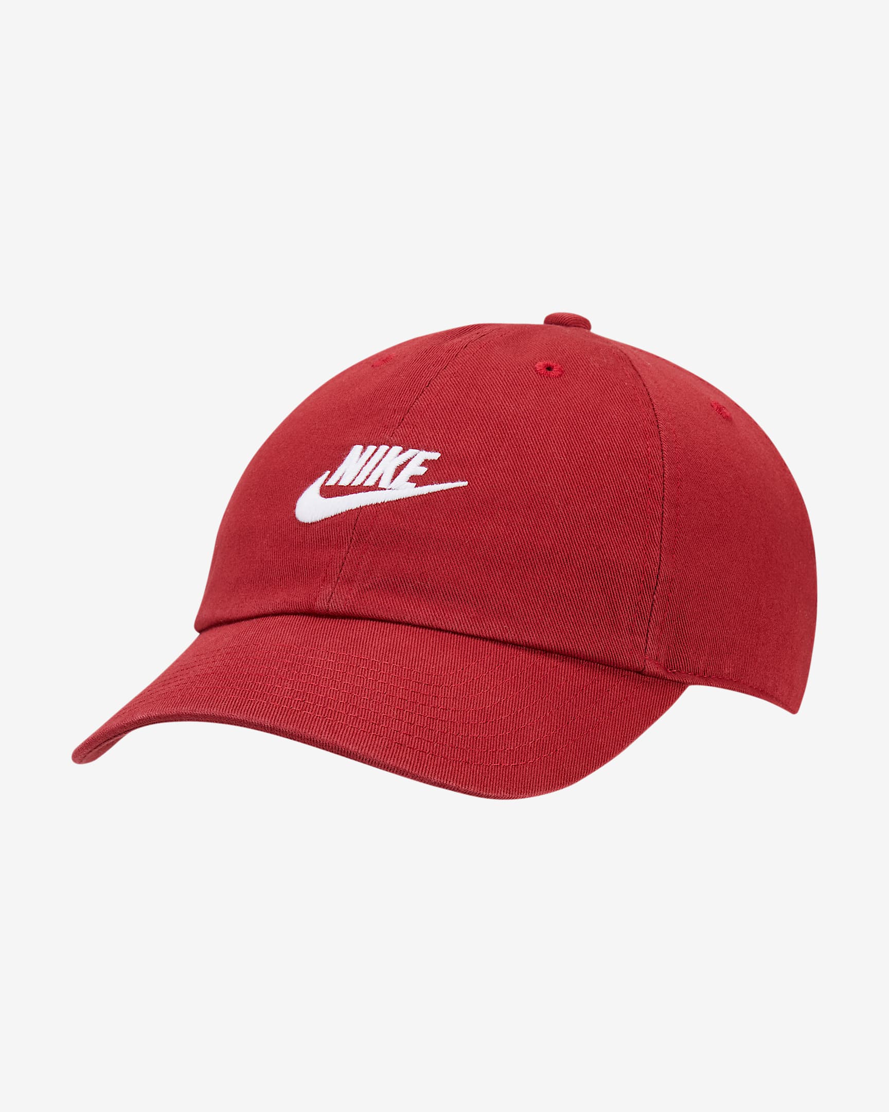Nike Sportswear Heritage86 Futura 水洗运动帽 - 石榴红/石榴红/白色