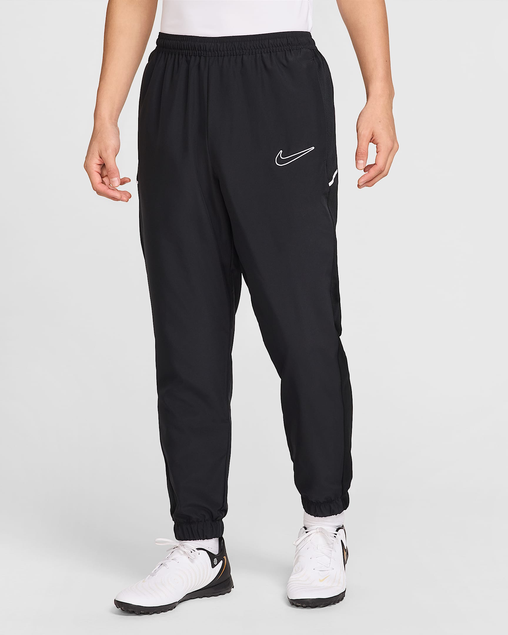 Nike Academy Dri-FIT 男子速干足球长裤 - 黑/黑/白色