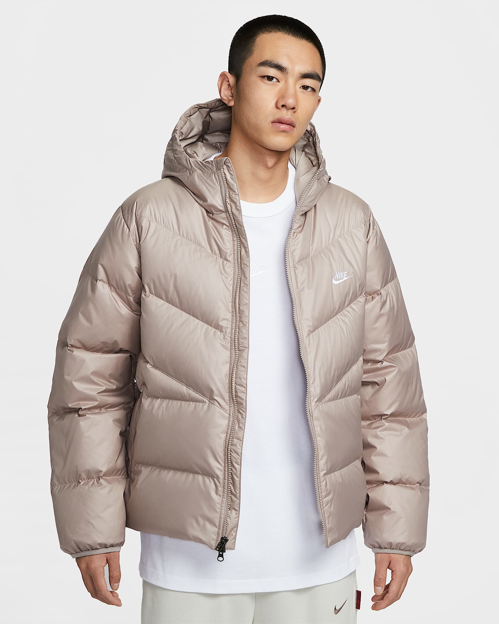 Nike Windrunner 耐克风行者系列男子拒水羽绒夹克 - 麦芽黄/麦芽黄/白色