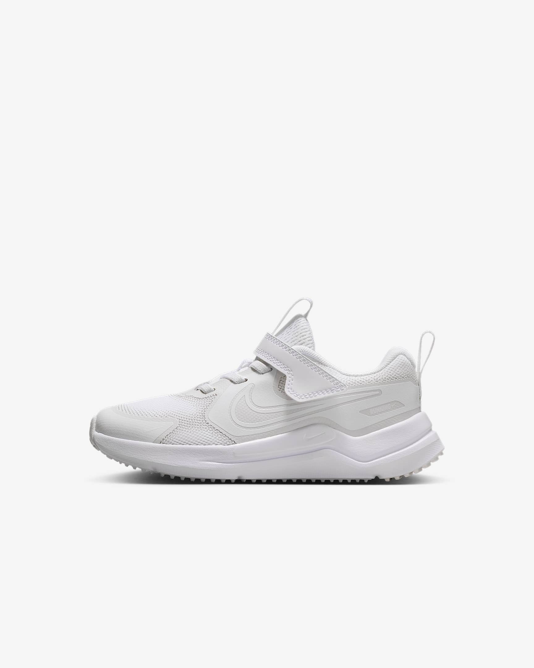 Nike Cosmic Runner 耐克宇宙一号幼童易穿脱运动鞋 - 白色/白色/浅银灰