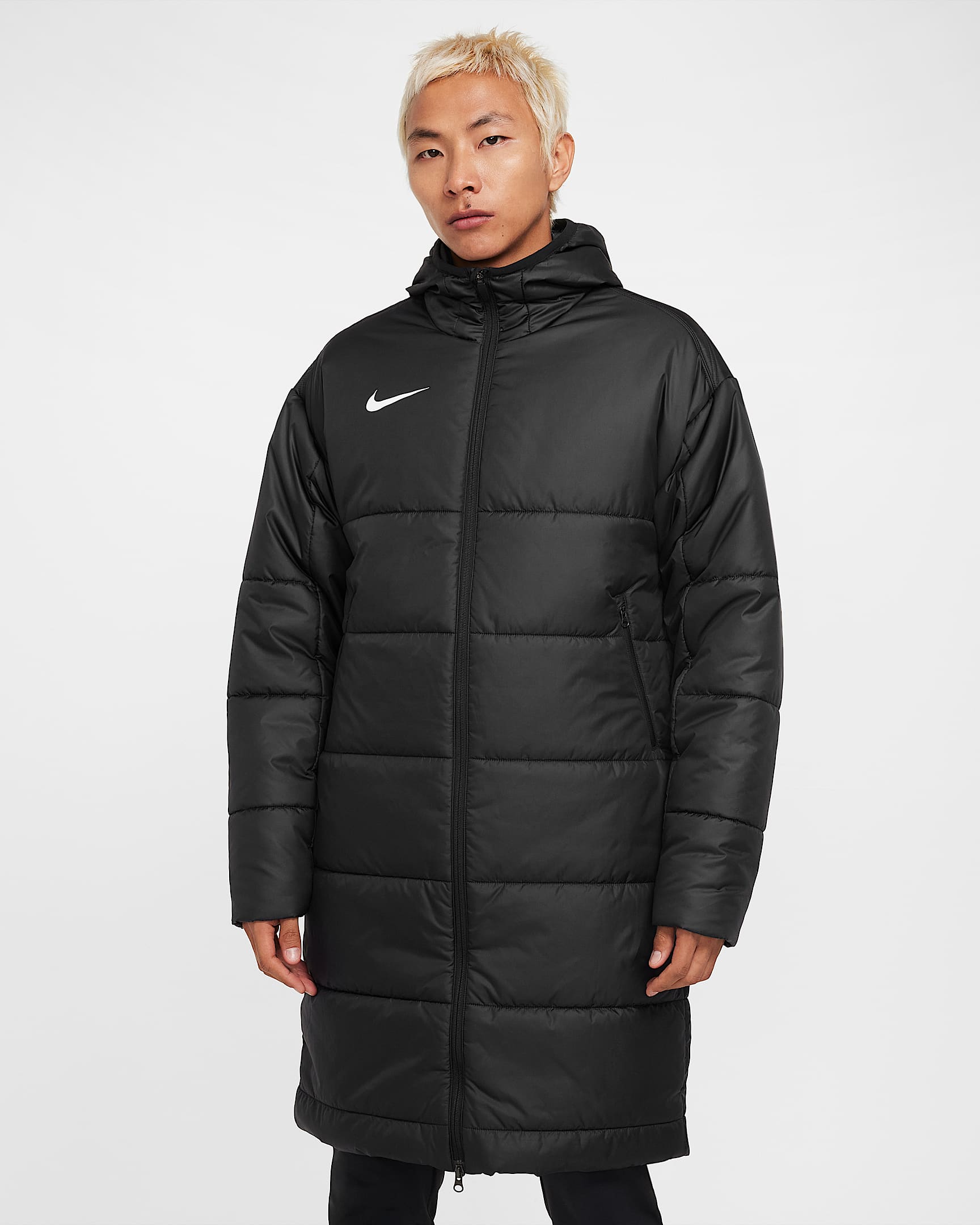 Nike Therma-FIT Academy Pro 24 男子拒水足球夹克 - 黑/白色