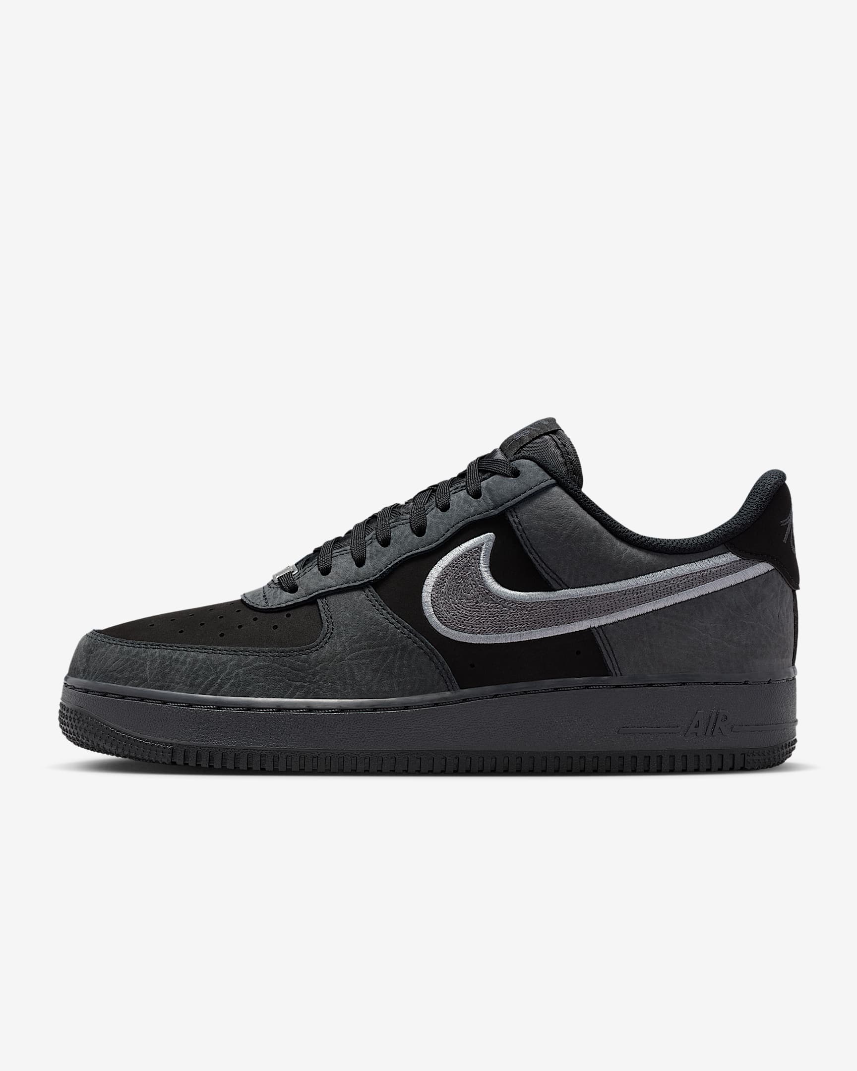 Nike Air Force 1 '07 LV8 男子空军一号运动鞋 - 黑/烟灰/暗烟灰