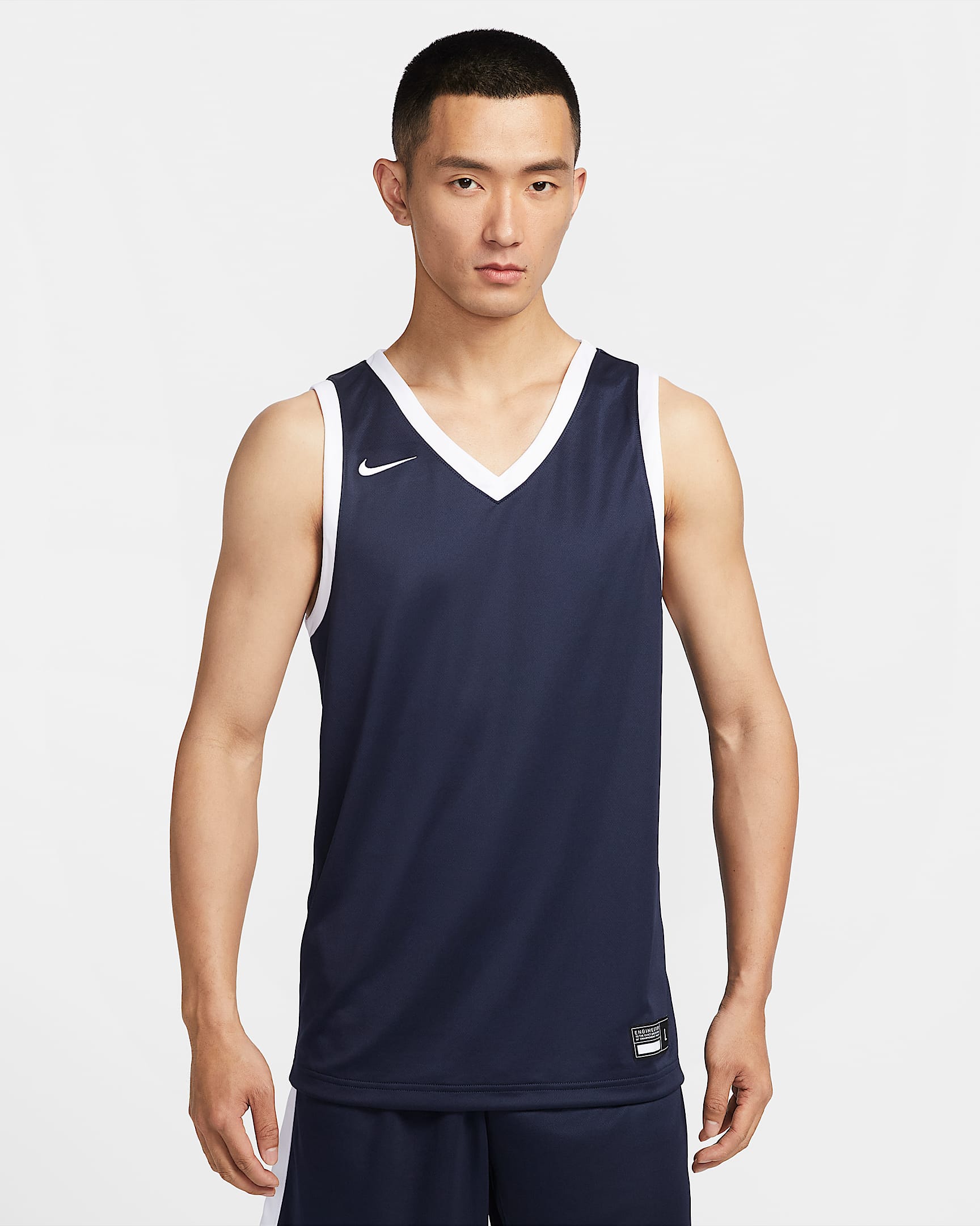 Nike Dri-FIT Stock Crossover 男子速干球衣 - 黑曜石色
