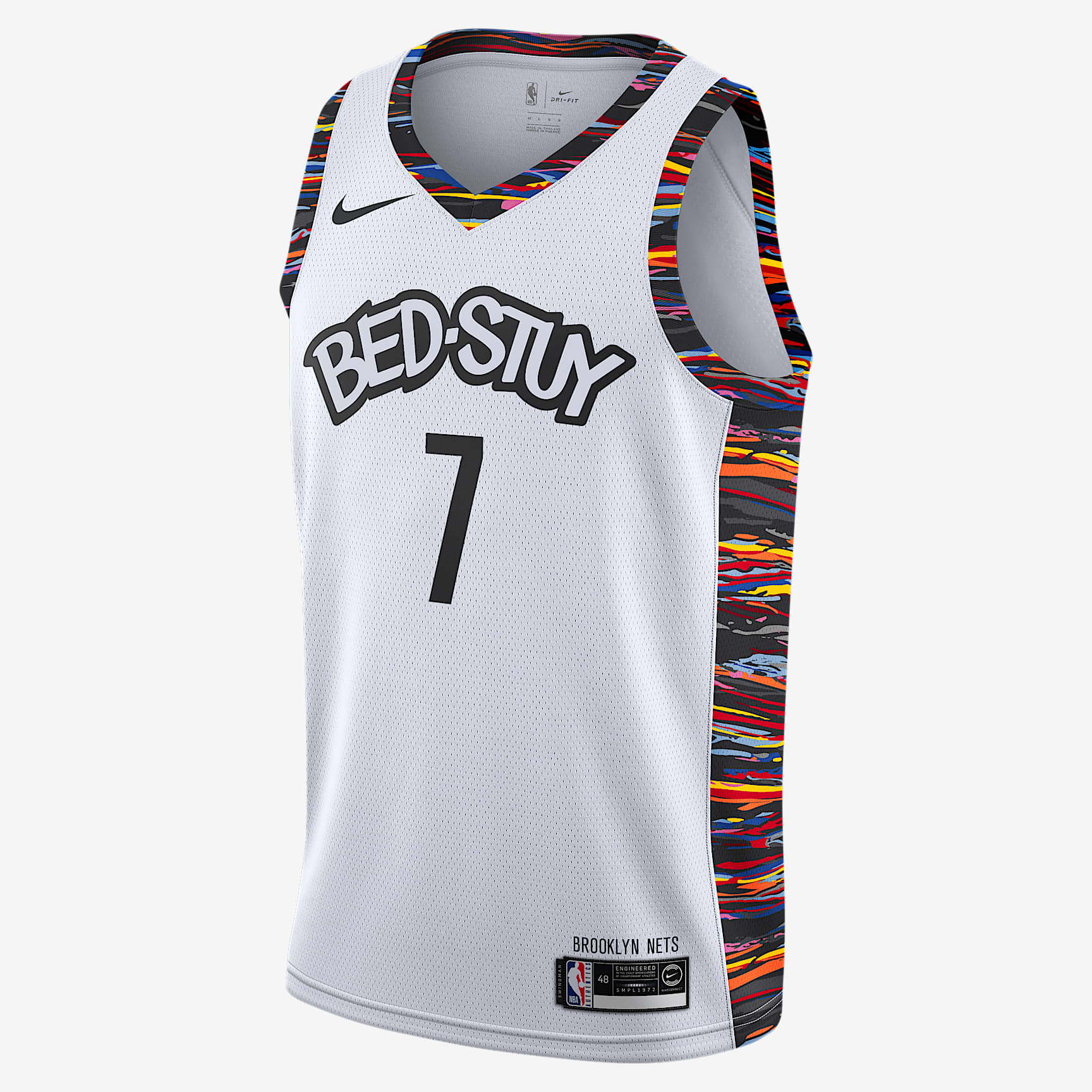 布鲁克林篮网队 (Kevin Durant) City Edition Nike NBA Swingman Jersey 男子球衣 - 白色