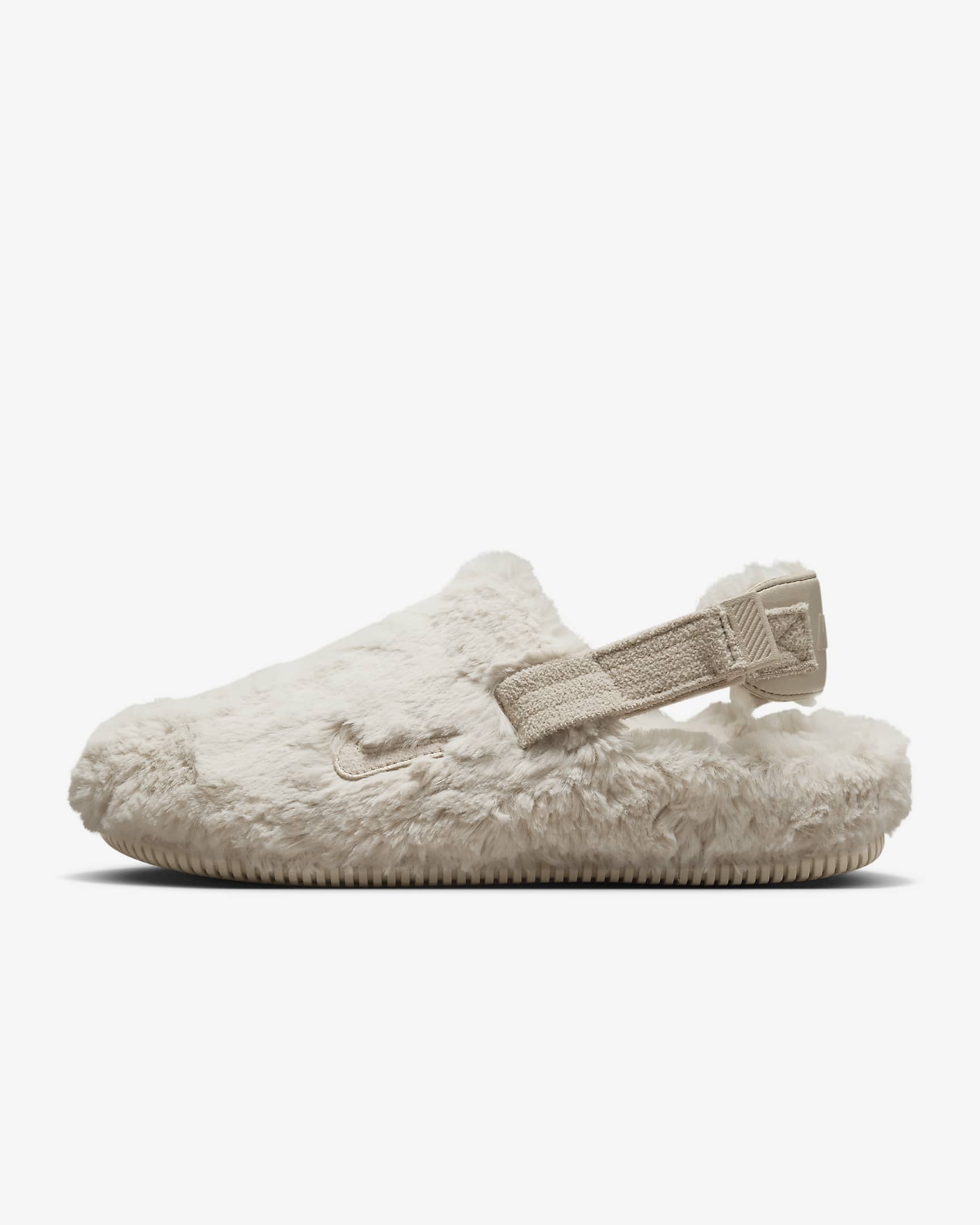 Nike Calm SE 女子凉鞋毛毛拖 - 沙堆白/沙堆白