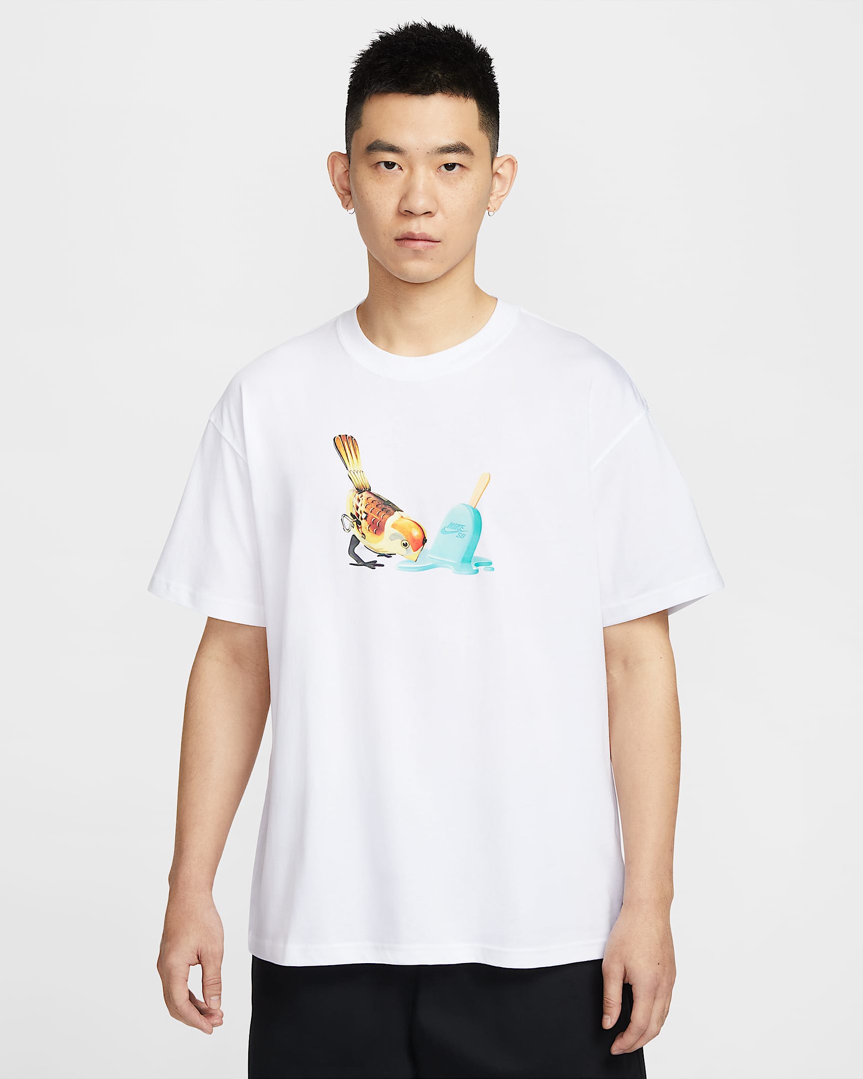 Nike SB 男子滑板T恤 - 白色