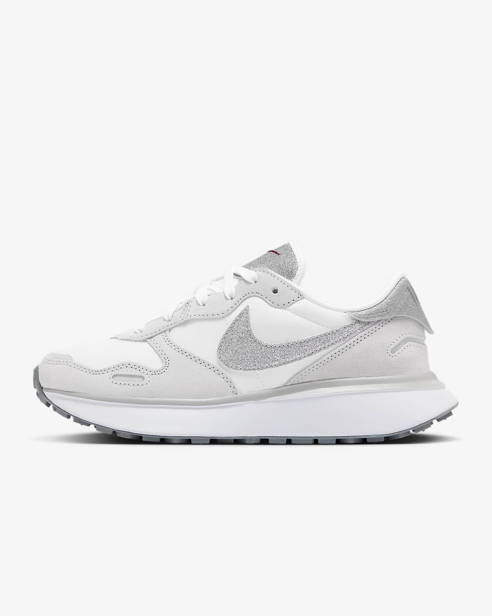 Nike Phoenix Waffle 女子厚底运动鞋 - 白色/白色/足球灰/多色