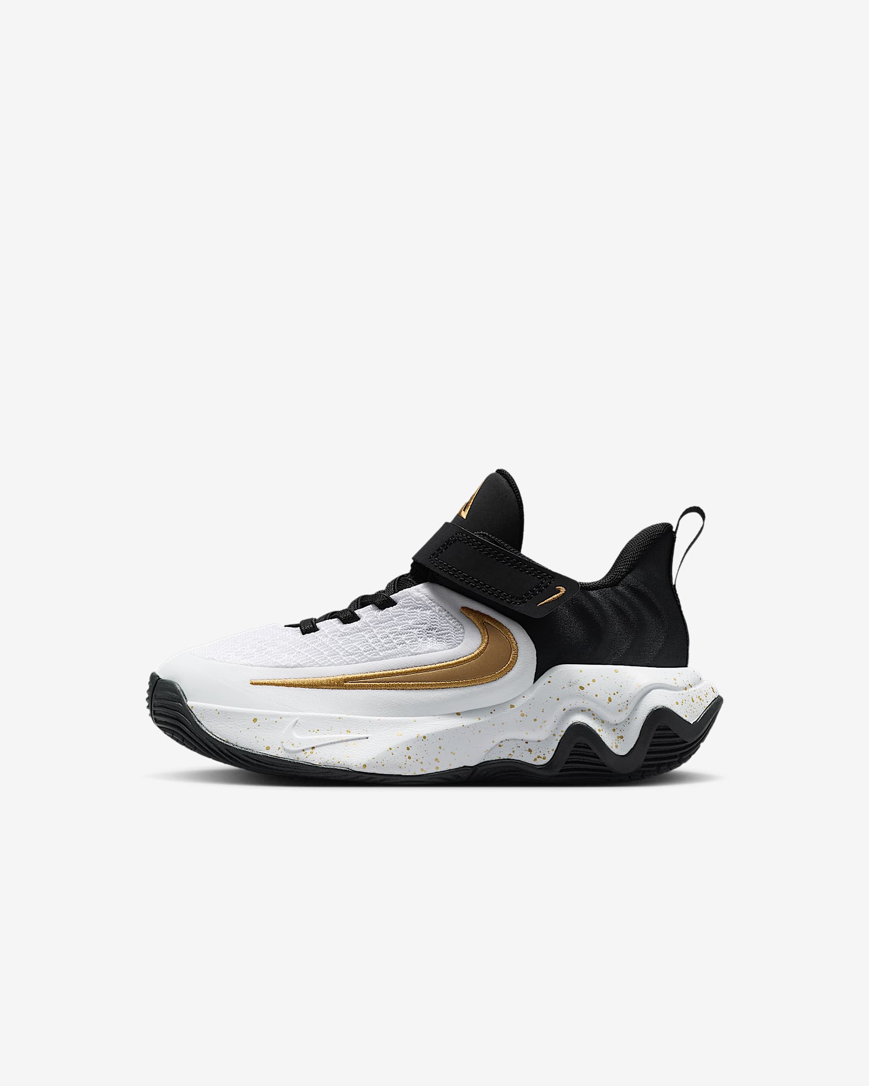 Giannis Immortality 4 耐克字母哥幼童运动鞋 - 黑/白色/金属色