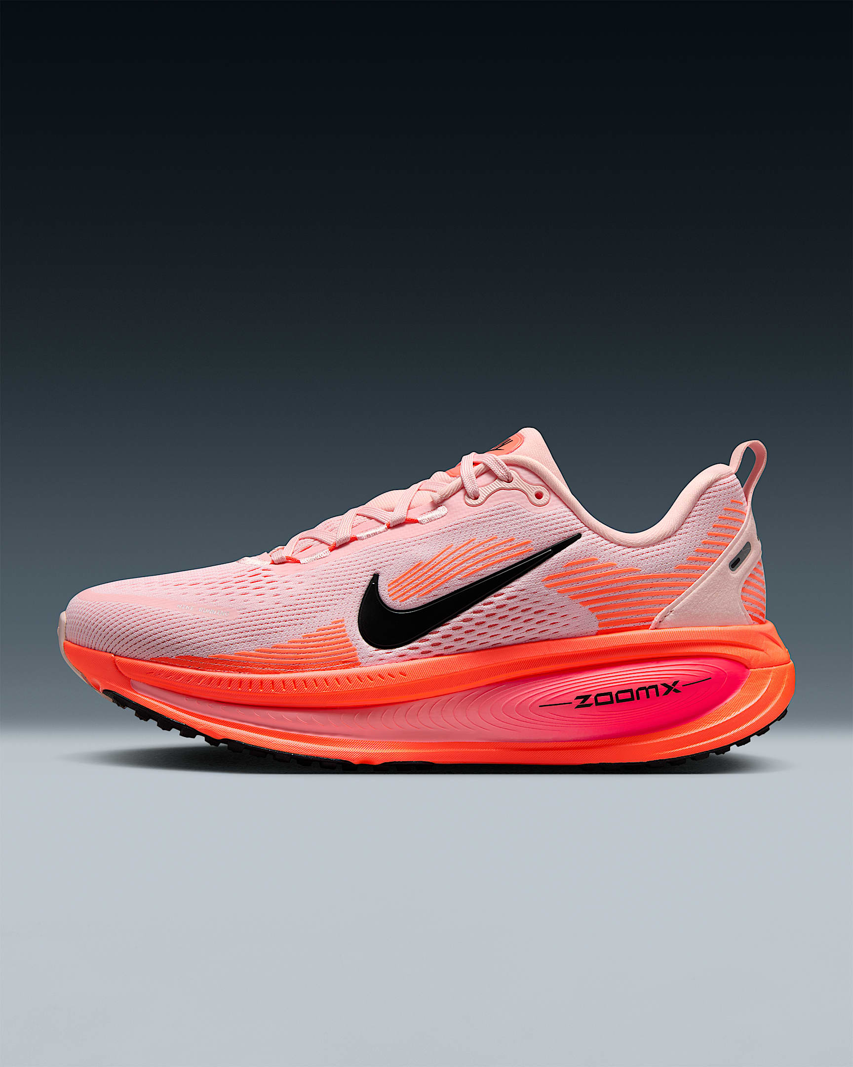 Nike Vomero 18 耐克迈柔女子公路跑步鞋 - 大气浅粉/亮深红/狂喜深红/黑