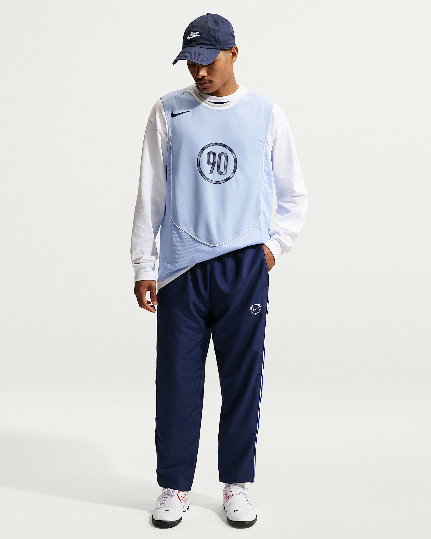 Nike Academy+ Repel 男子拒水足球梭织长裤 - 空间蓝/游戏宝蓝/白色/白色