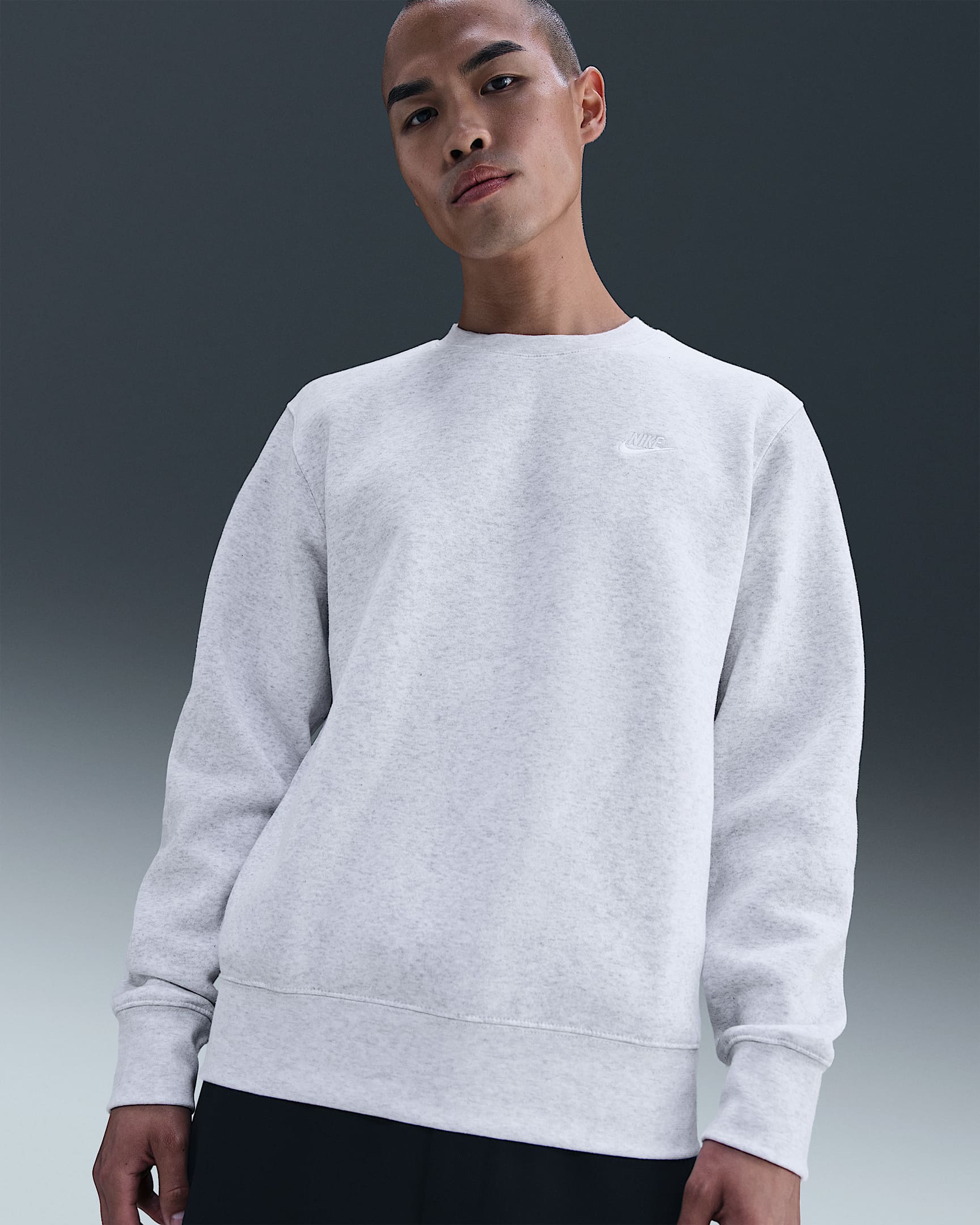 Nike Club 男子加绒圆领上衣 - 调色桦树色/白色