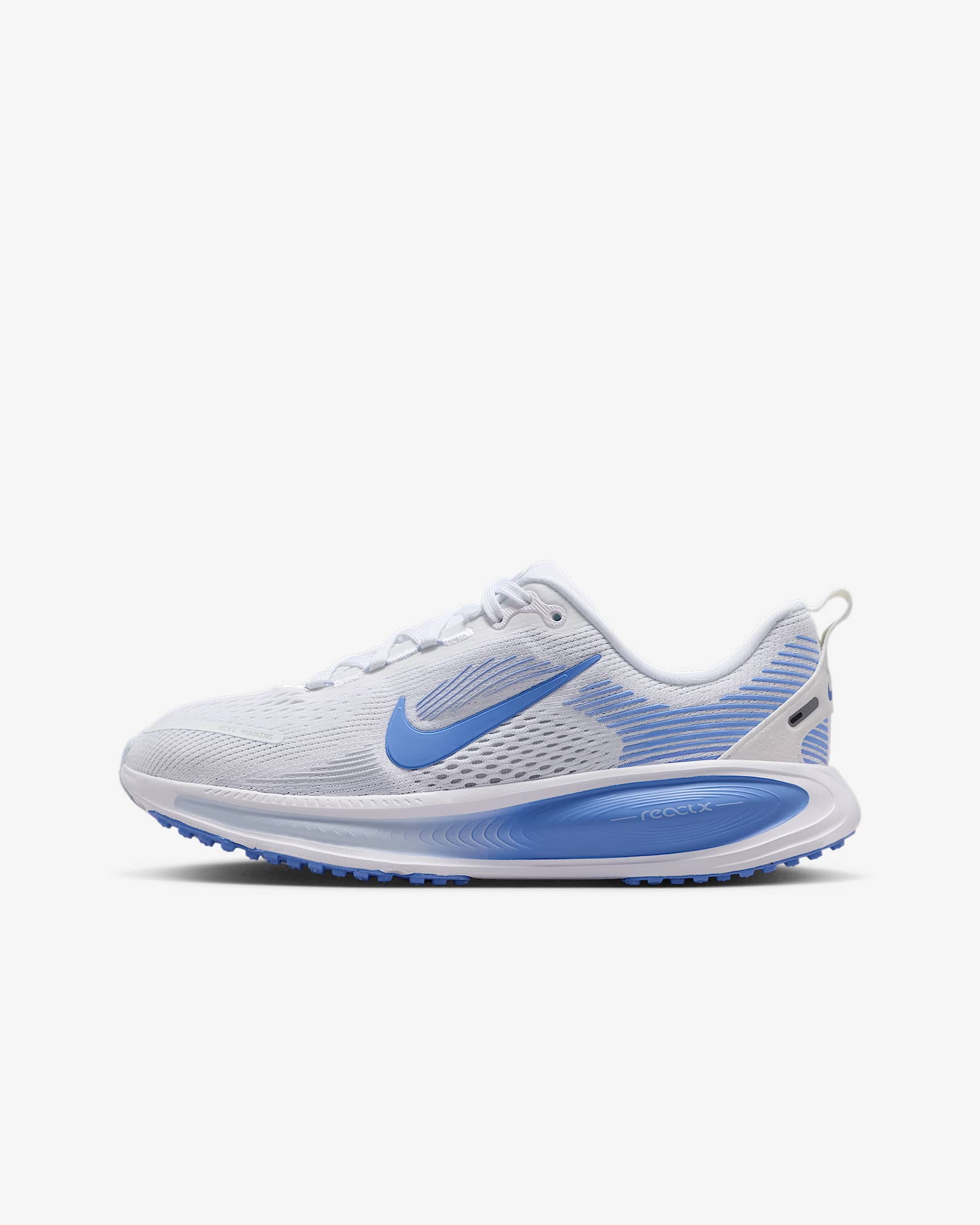 Nike Vomero 18 耐克小迈柔大童公路跑步鞋 - 白色/足球灰/脉冲宝石蓝