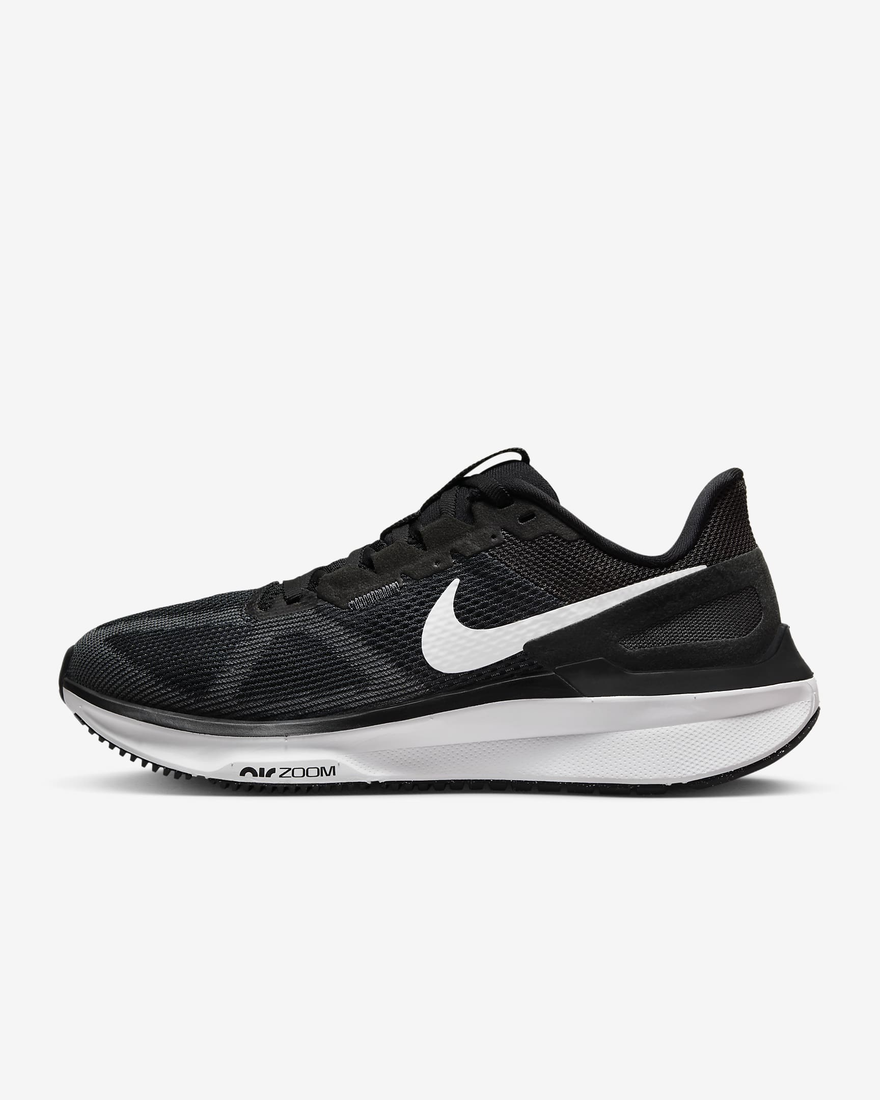 Nike Structure 25 耐克稳程女子公路跑步鞋 - 黑/暗烟灰/白色