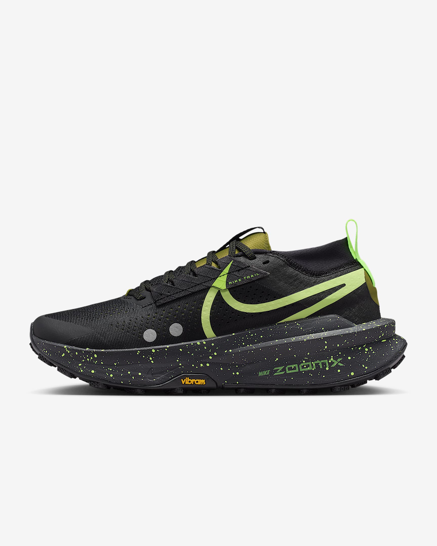 Nike Zegama Trail 2 男子越野跑步鞋 - 黑/图腾黑紫/高射炮橄榄绿/浅柠檬黄