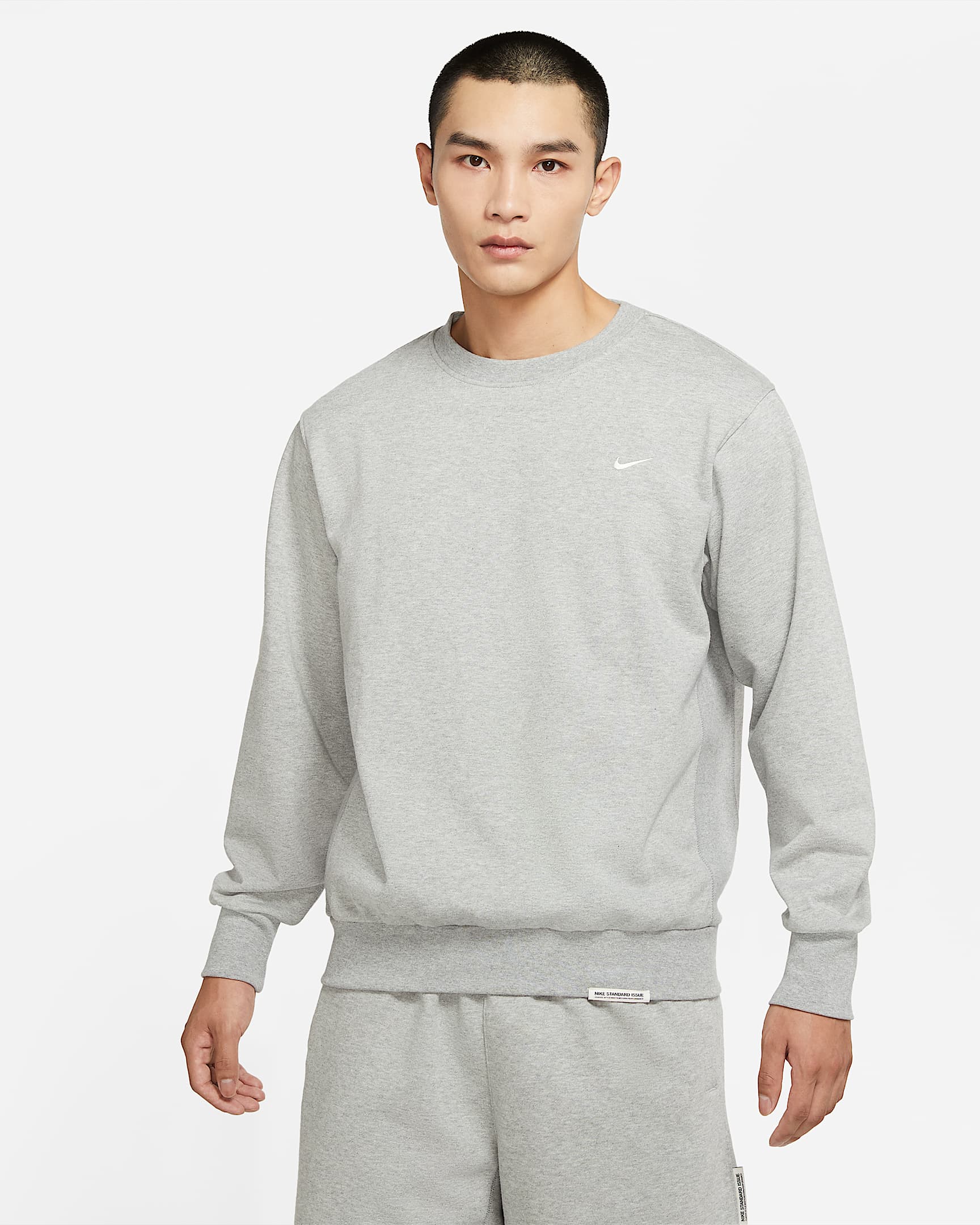 Nike Dri-FIT Standard Issue 男子速干篮球圆领上衣 - 调色暗灰/淡象牙白