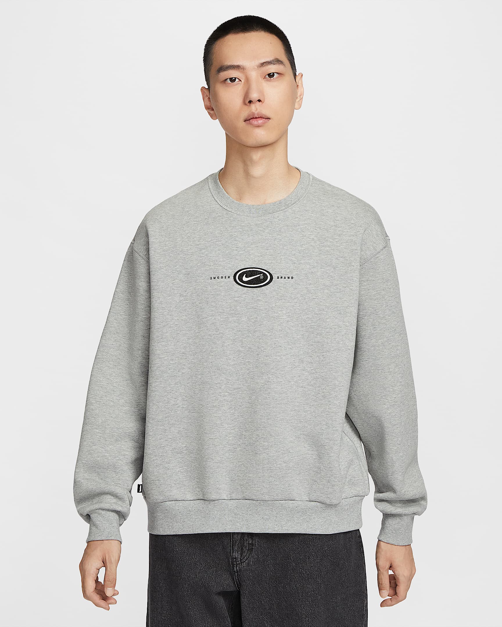 Nike SB x Eric Koston 男子加绒滑板圆领上衣 - 调色暗灰