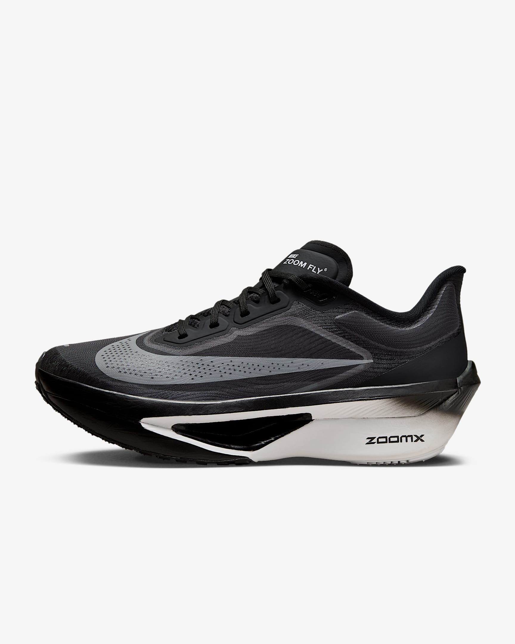 Nike Zoom Fly 6 女子公路竞速跑步鞋 - 黑/浅烟灰/白色