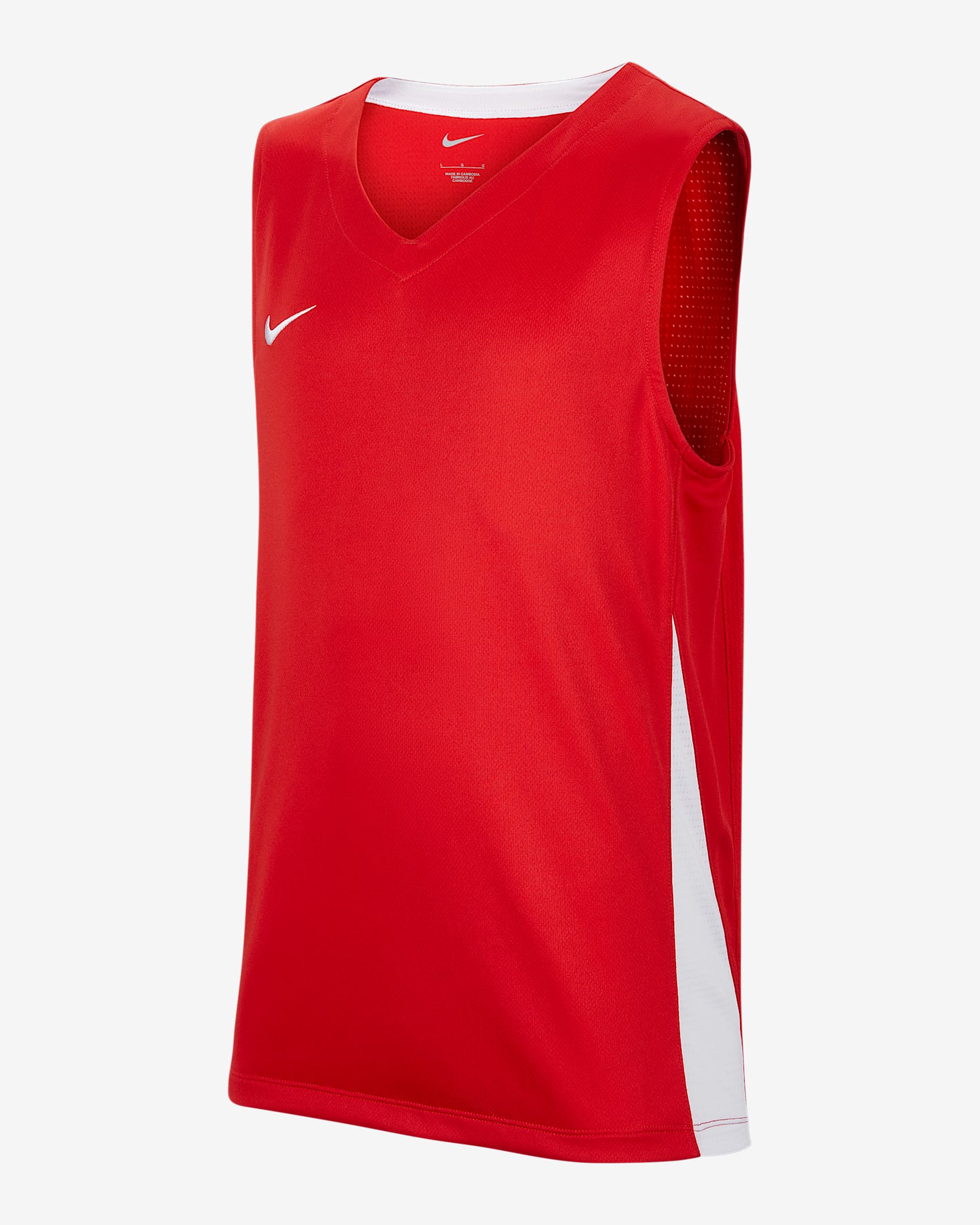 Nike 大童篮球球衣 - 大学红/白色/白色