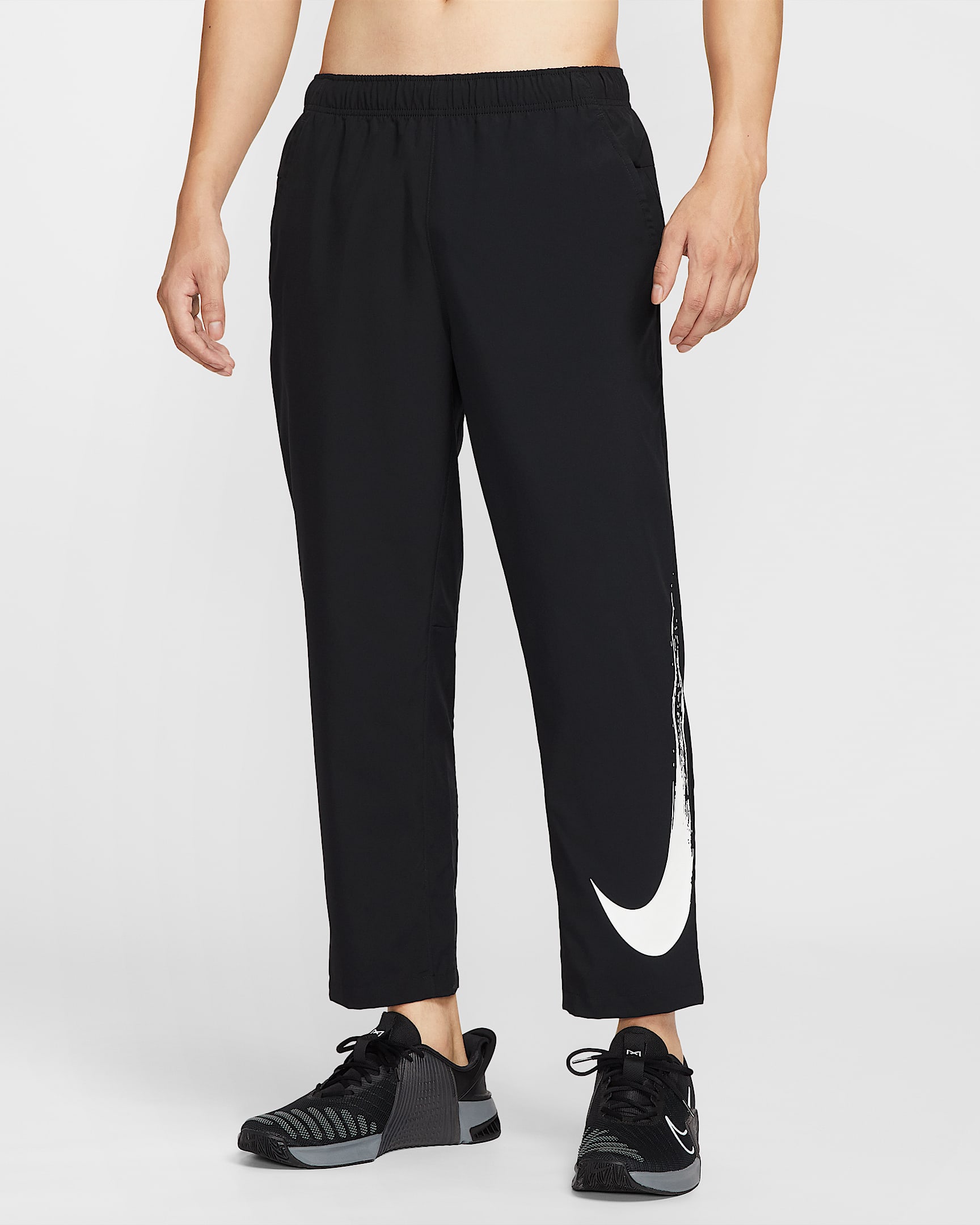 Nike Form Dri-FIT 男子速干百搭长裤 - 黑/白色