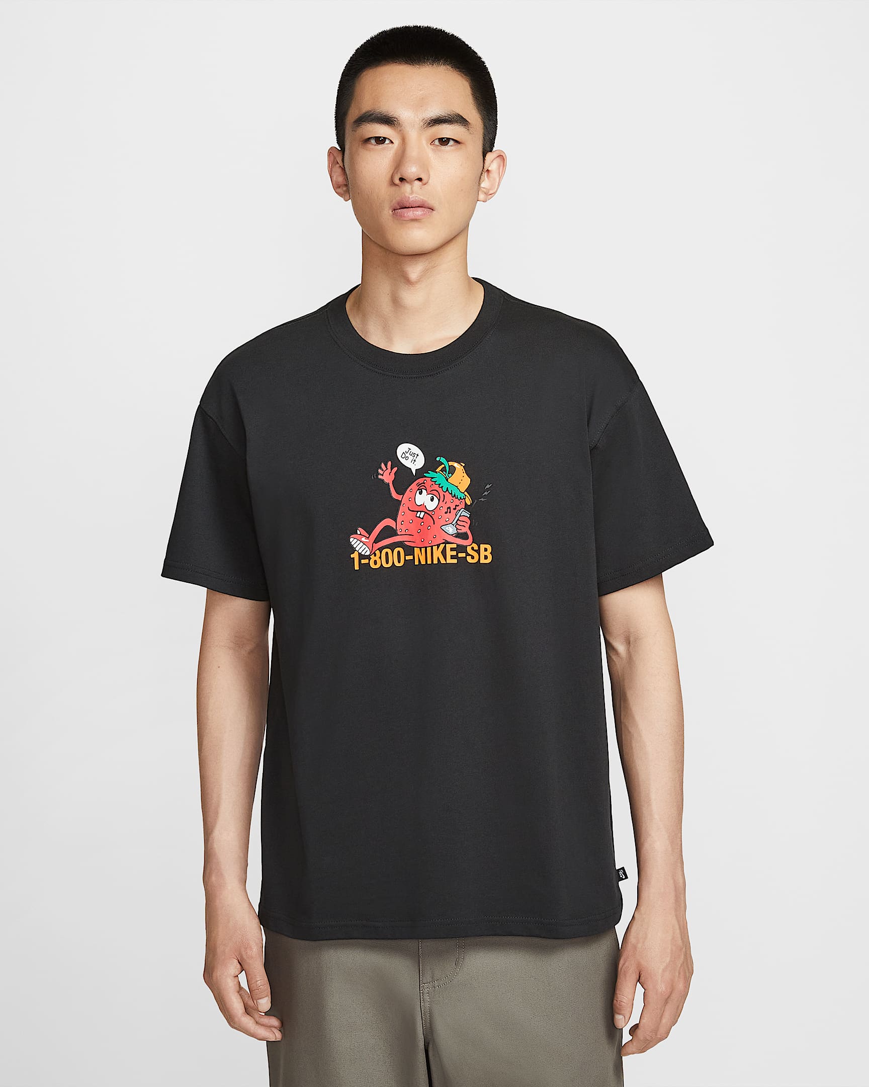 Nike SB 男子滑板T恤 - 黑
