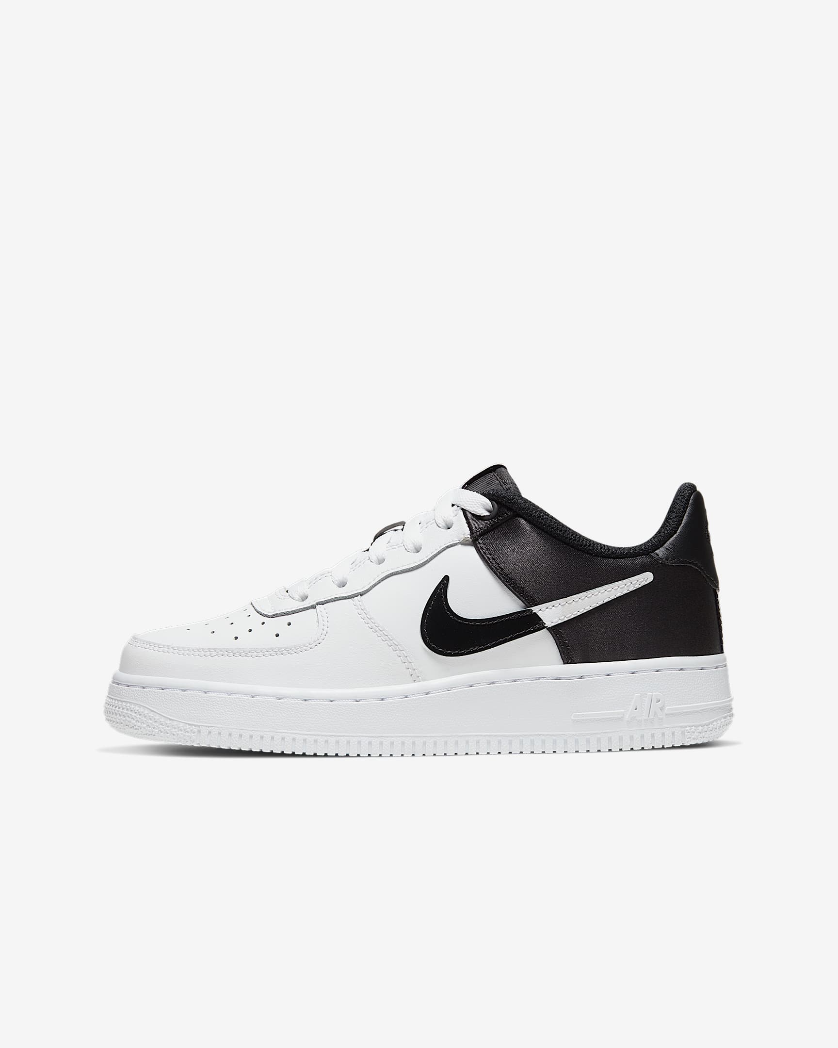 Nike Air Force 1 LV8 1 (GS) 大童运动童鞋 - 白色/白色/黑