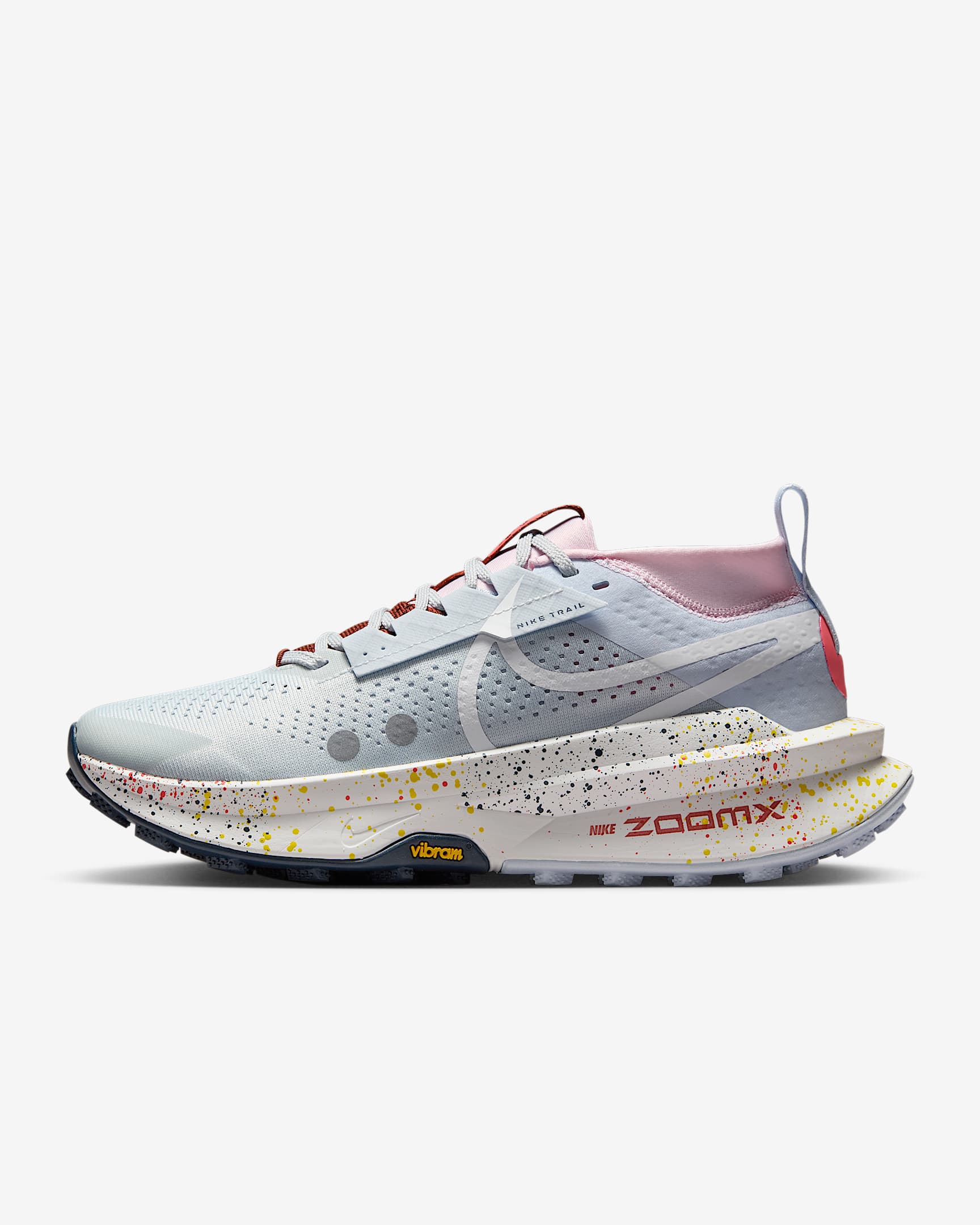 Nike Zegama 2 女子户外越野跑步鞋 - 白金色/足球灰/泡沫粉/白色