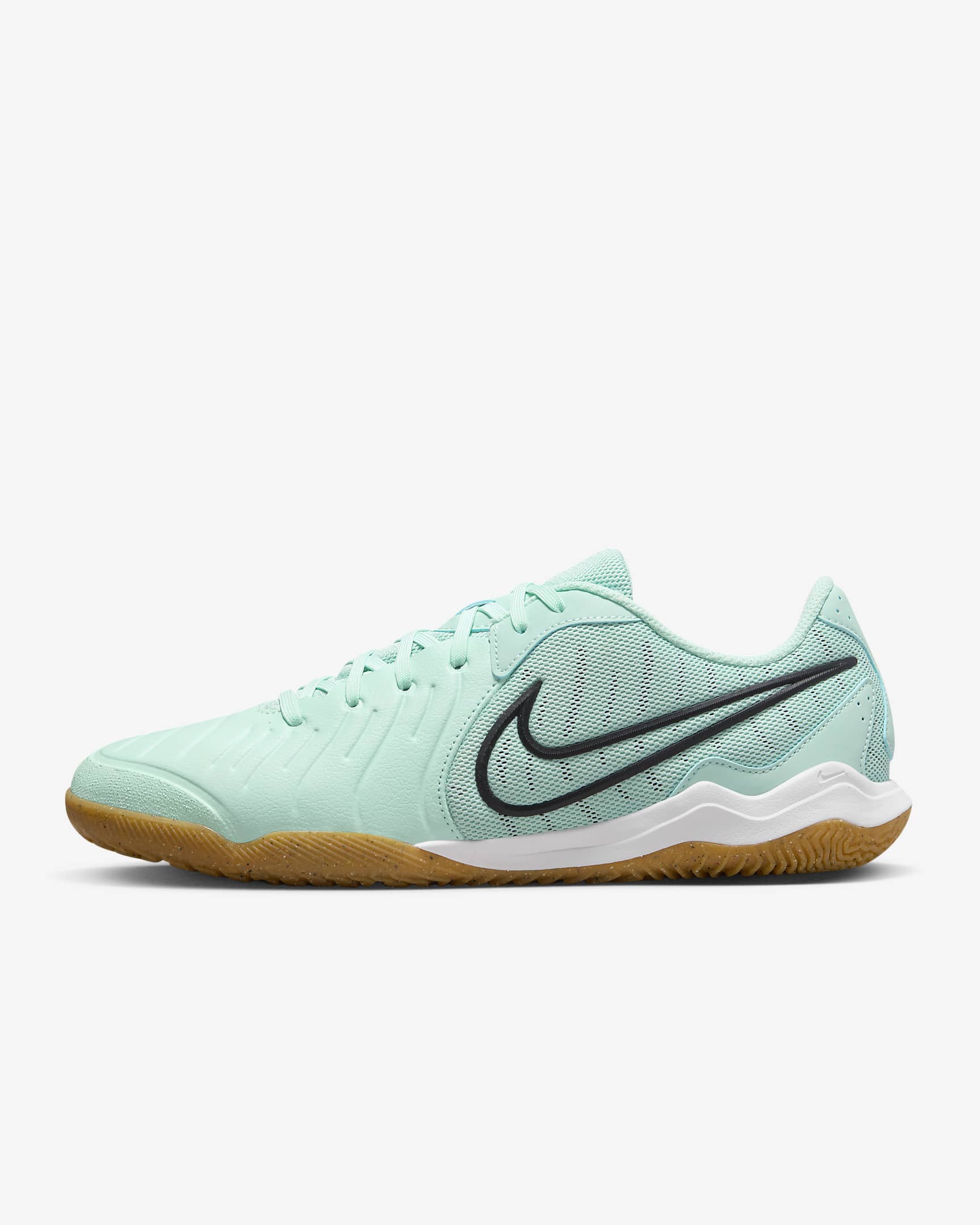 Nike Legend 10 Academy IC 男子室内/球场足球鞋 - 浅雨露绿/梦幻紫红/黑