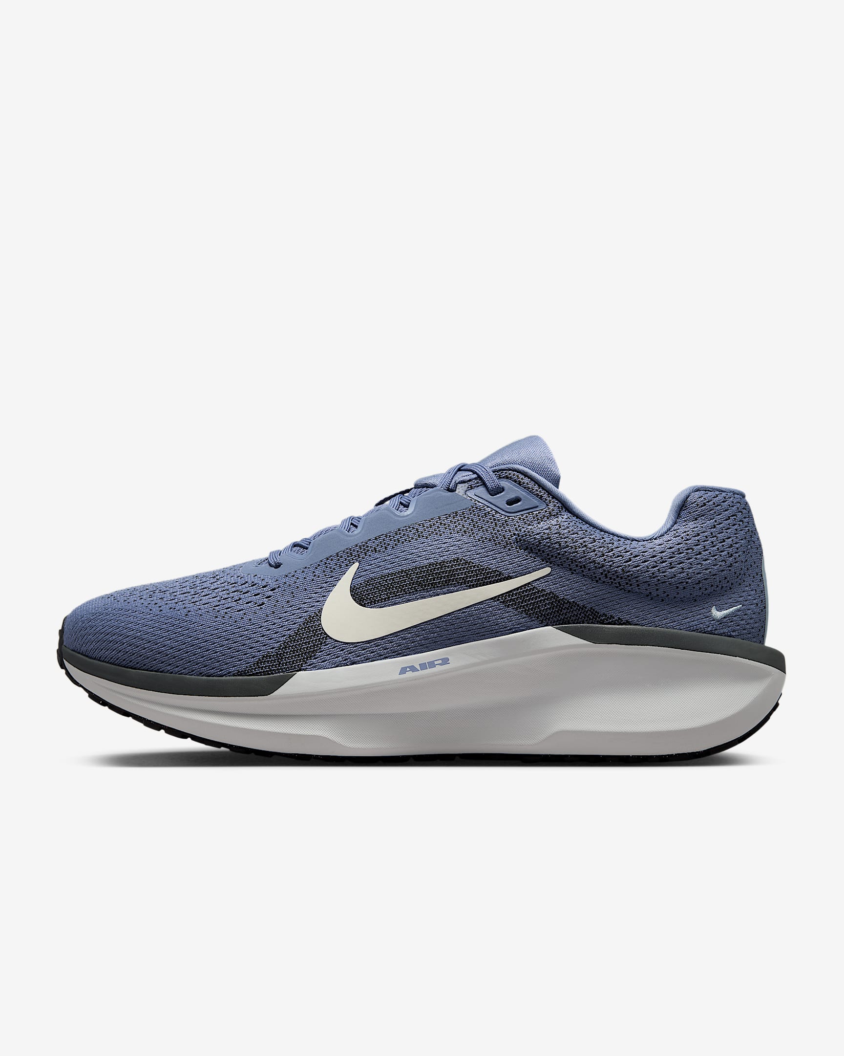 Nike Winflo 11 男子透气公路跑步鞋 - 世界靛青/浅军械蓝/煤黑/帆白