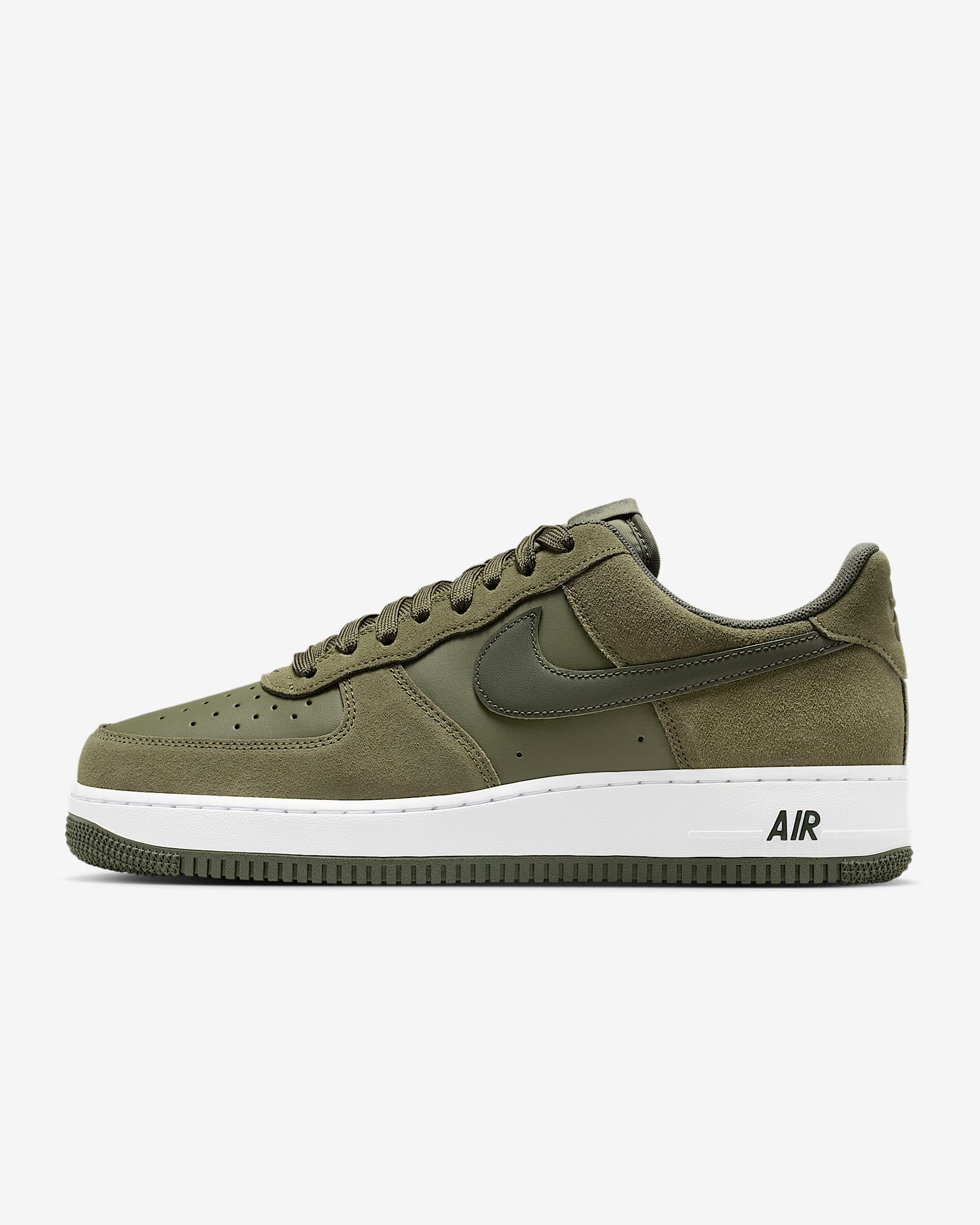 Nike Air Force 1 '07 LV8 男子空军一号运动鞋 - 中橄榄绿/白色/军裤卡其