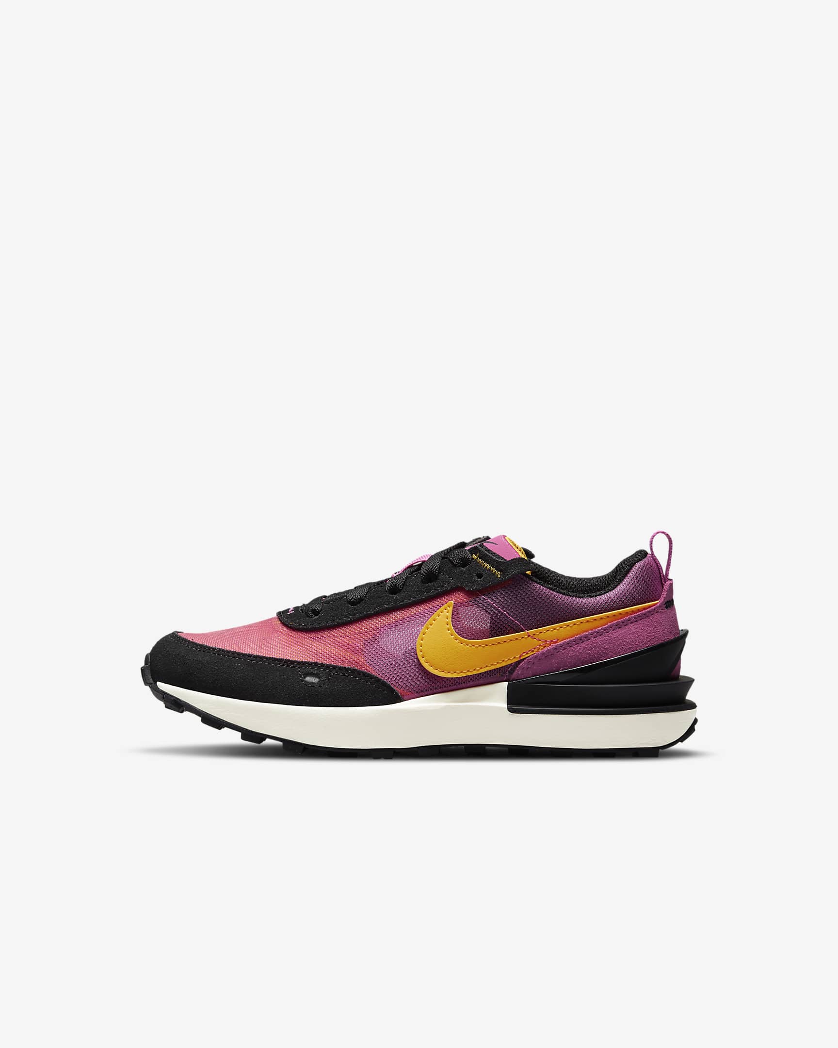 Nike Waffle One (PS) 幼童运动童鞋 - 活力紫红/黑/椰奶色/大学金