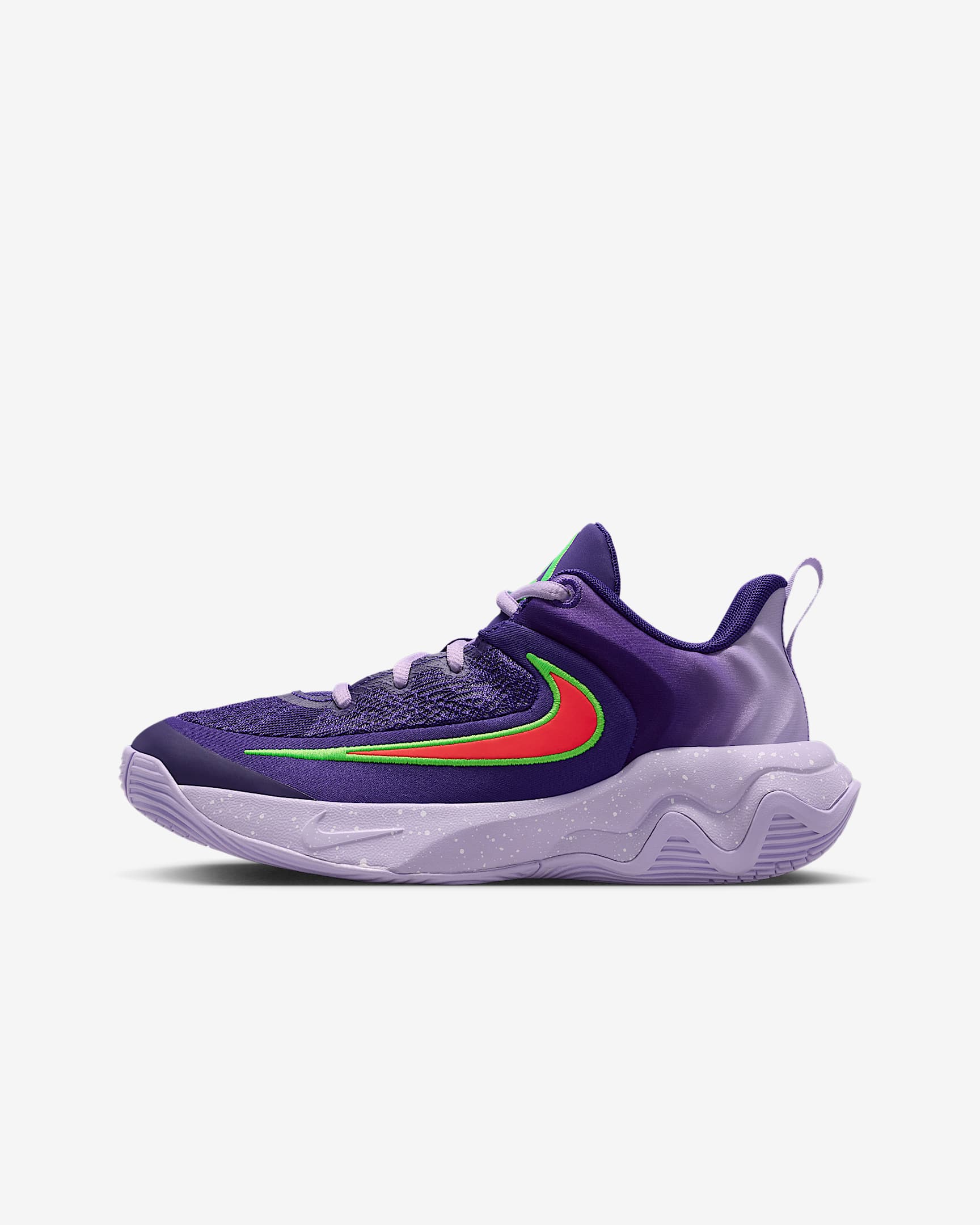 Giannis Immortality 4 耐克字母哥大童篮球鞋 - 庭紫/绣球花紫/白色/亮深红