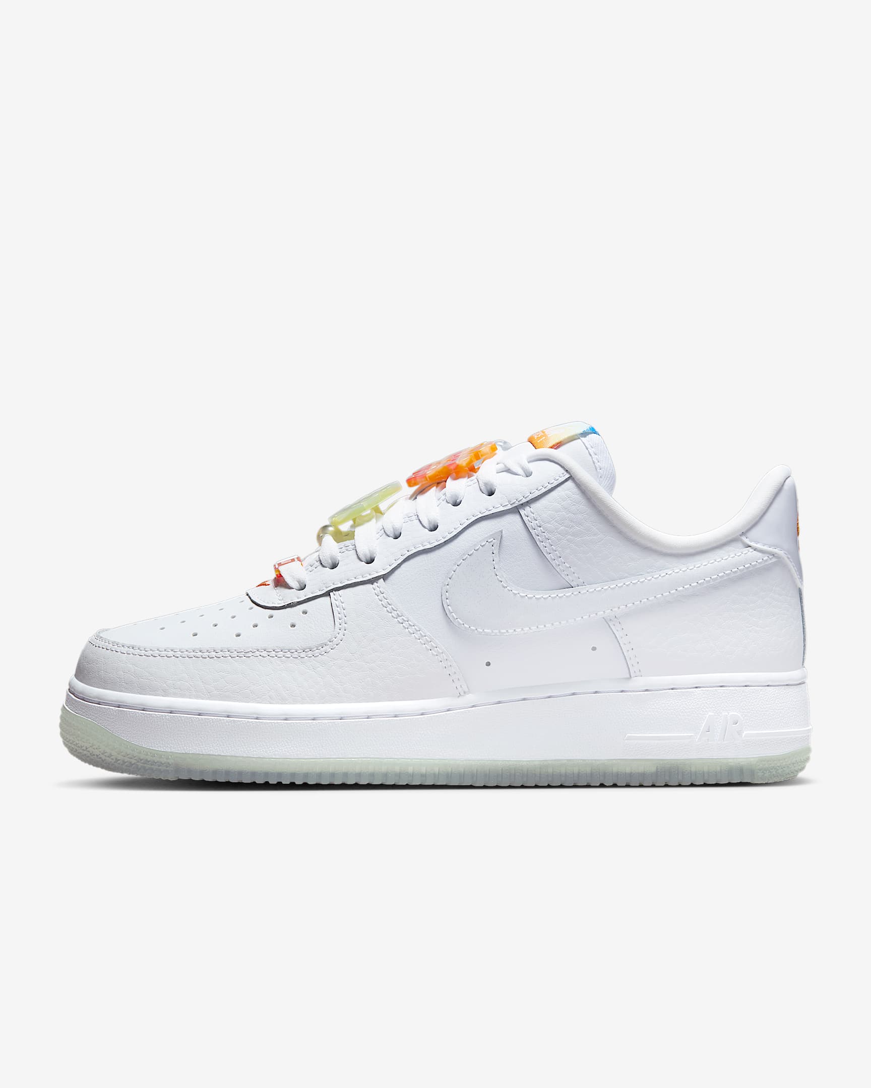 Nike Air Force 1 '07 LX 女子空军一号运动鞋 - 白色/白色/冰川蓝/白色