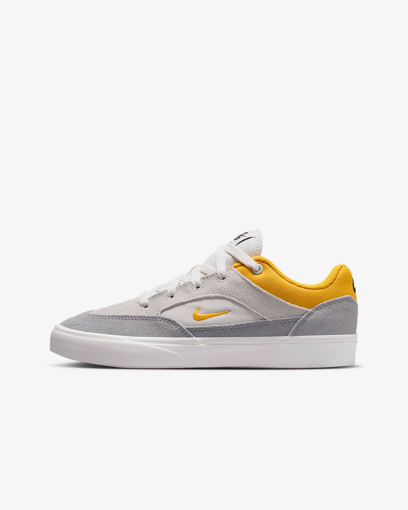 Nike SB Malor 大童薄底滑板鞋 - 浅银灰/狼灰/山峰白/大学金