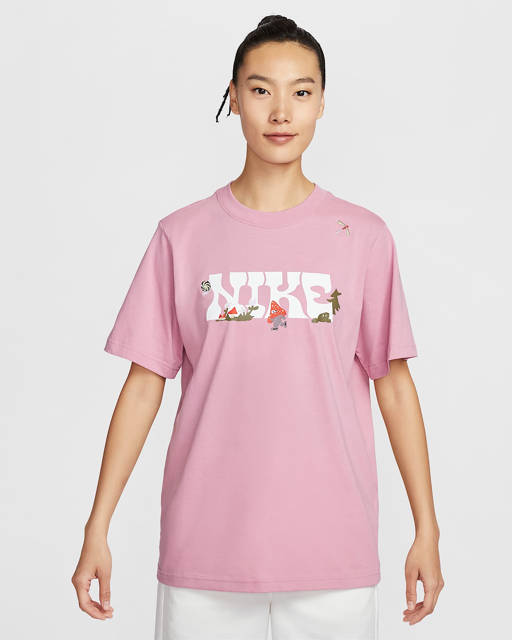 Nike Sportswear 夏日轻醒系列女子T恤 - 元素粉