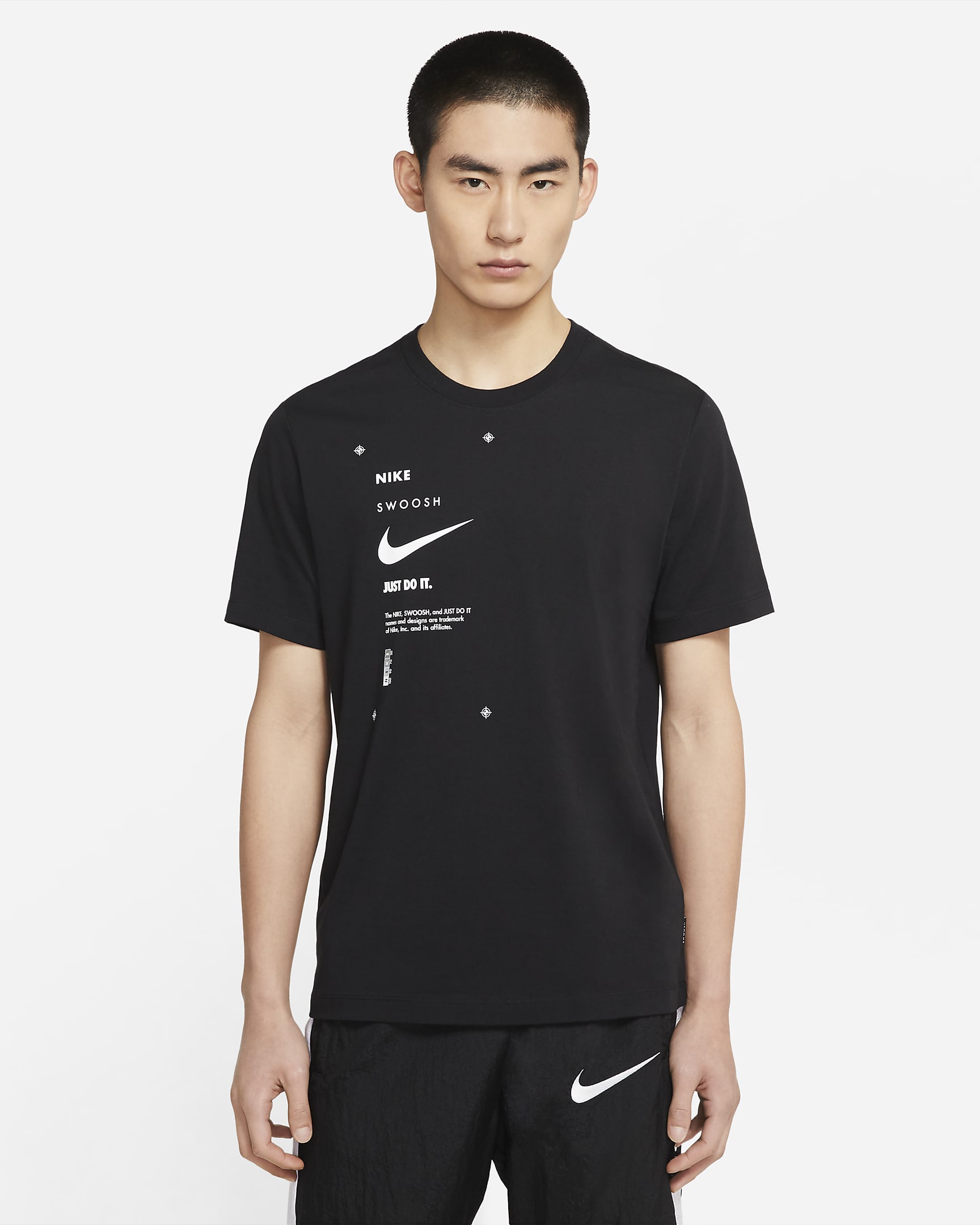Nike Sportswear Swoosh Club 男子T恤 - 黑