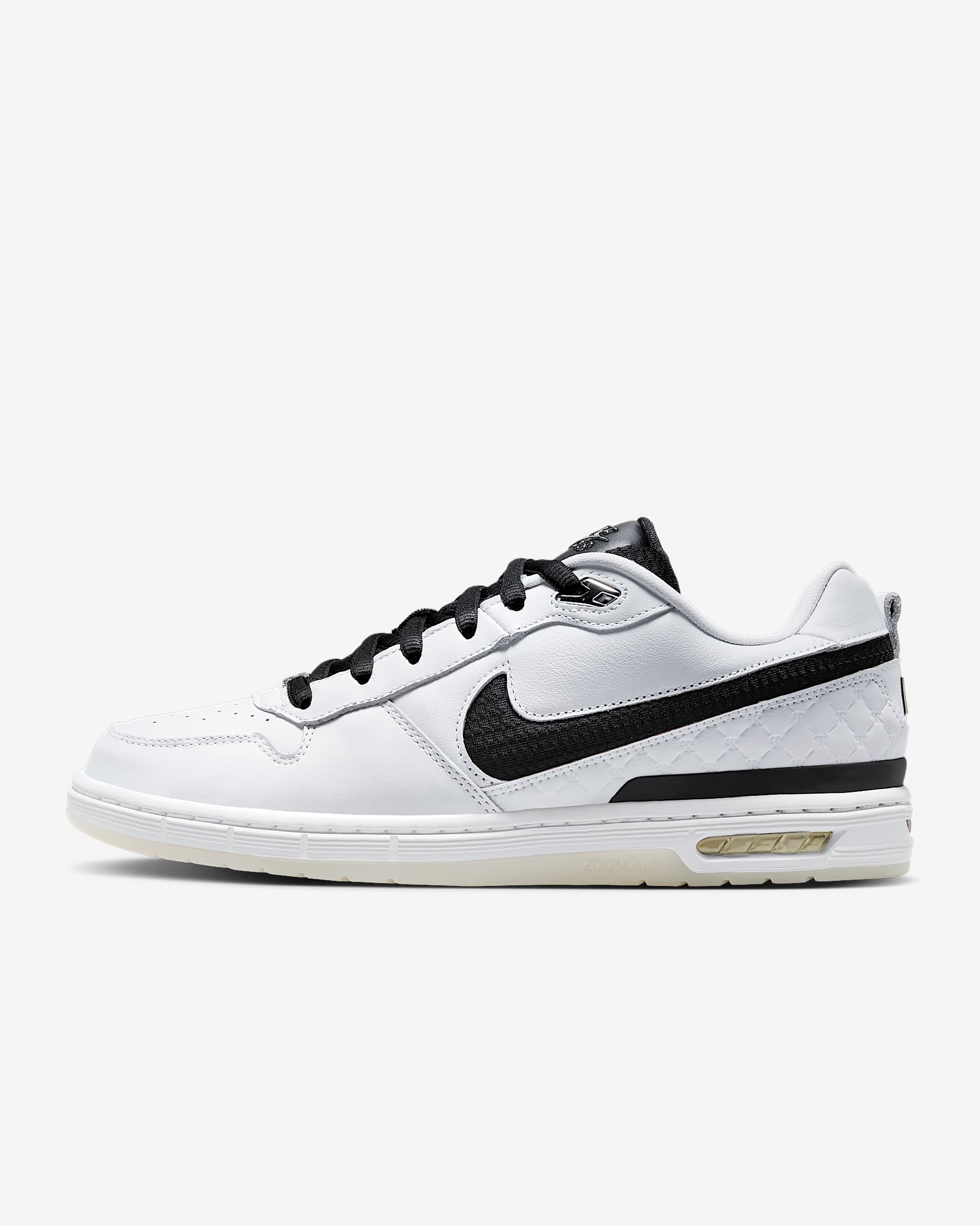 Nike SB Zoom Air Paul Rodriguez Low 男子滑板鞋 - 白色/白色/清透色/黑