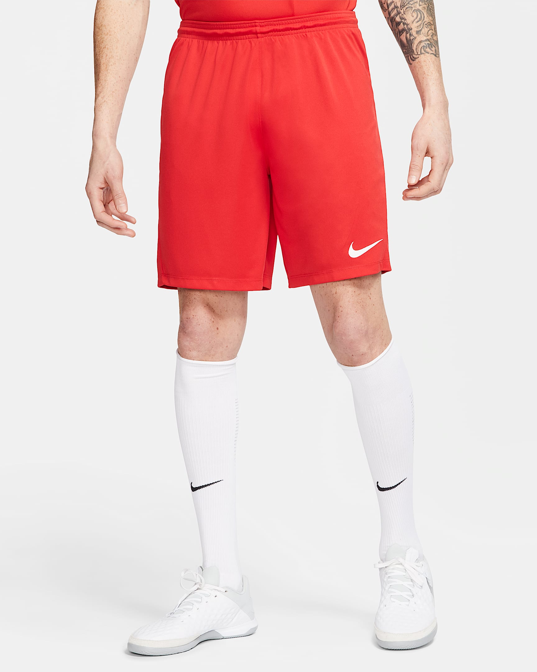 Nike Dri-FIT Park III 男子速干短裤 - 大学红/白色