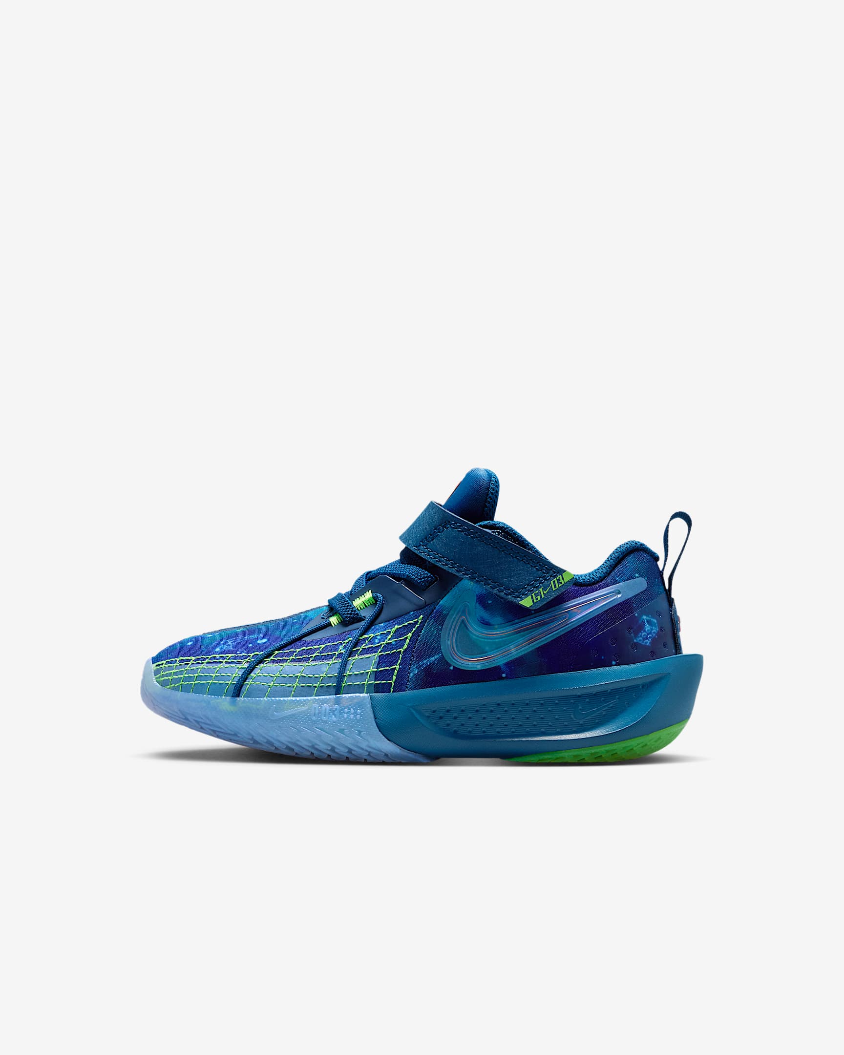 Nike G.T. Cut 3 x LEGO® Collection 幼童运动鞋 - 勇气蓝/冲击绿/白金色/金属铬色
