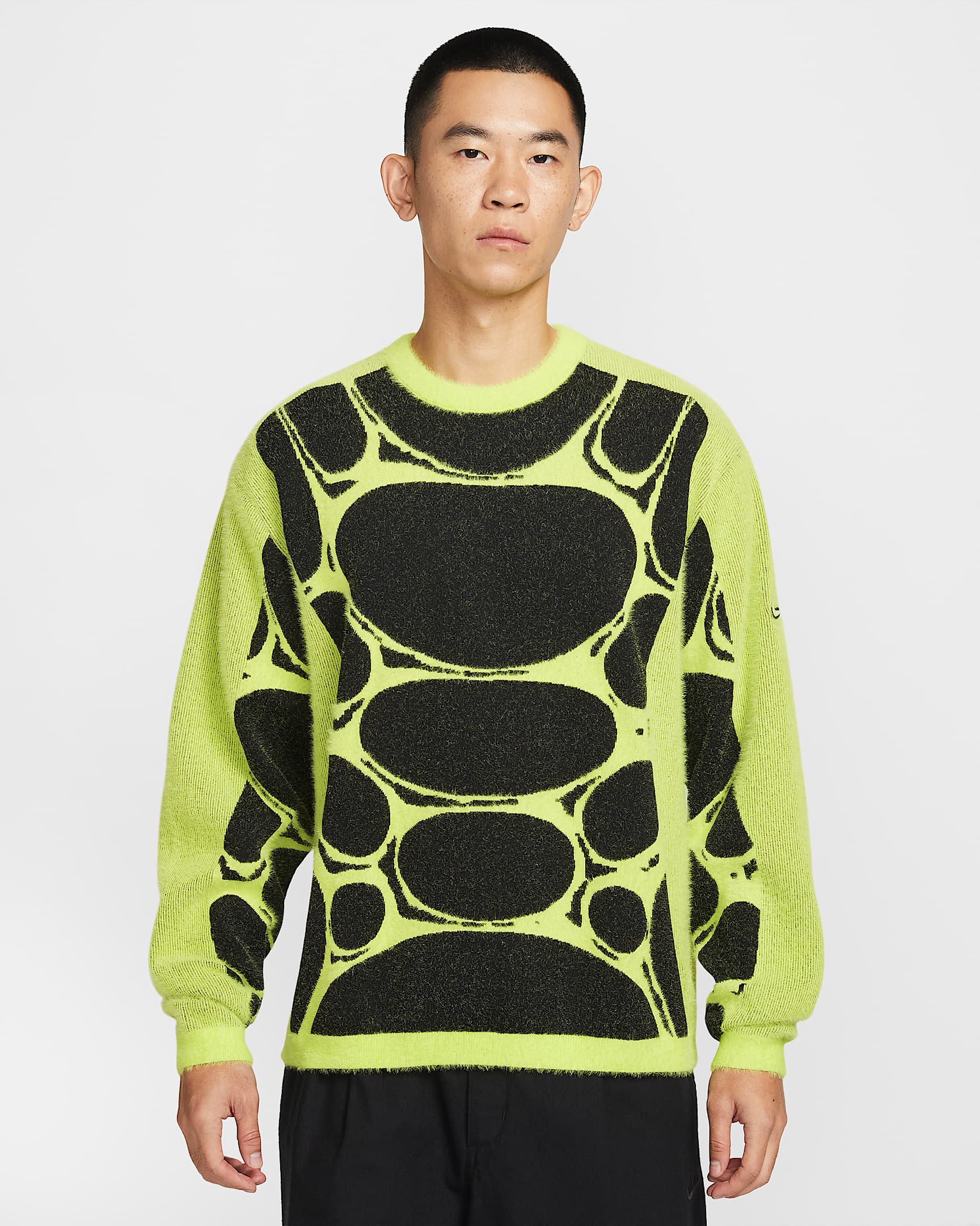 Nike Project F.R.O.G. Jelly Cage 男子毛衣 - 黑/奶白 II/荧光冰黄